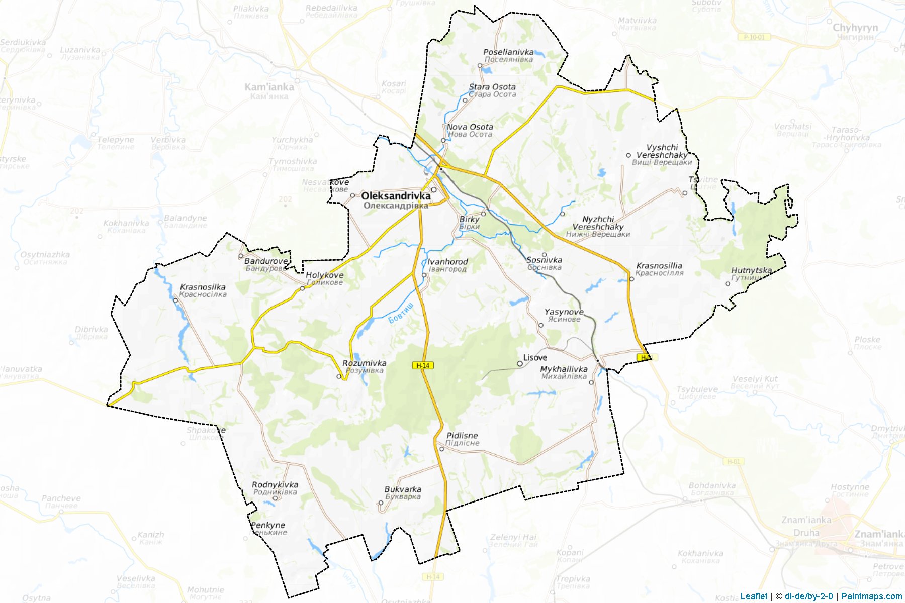 Oleksandrivskyi (Kirovohrad) Map Cropping Samples-1