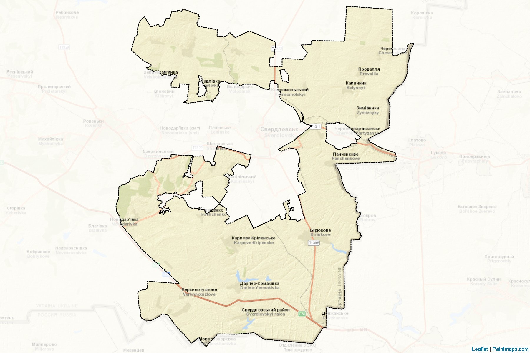 Sverdlovskyi (Luhansk) Map Cropping Samples-2