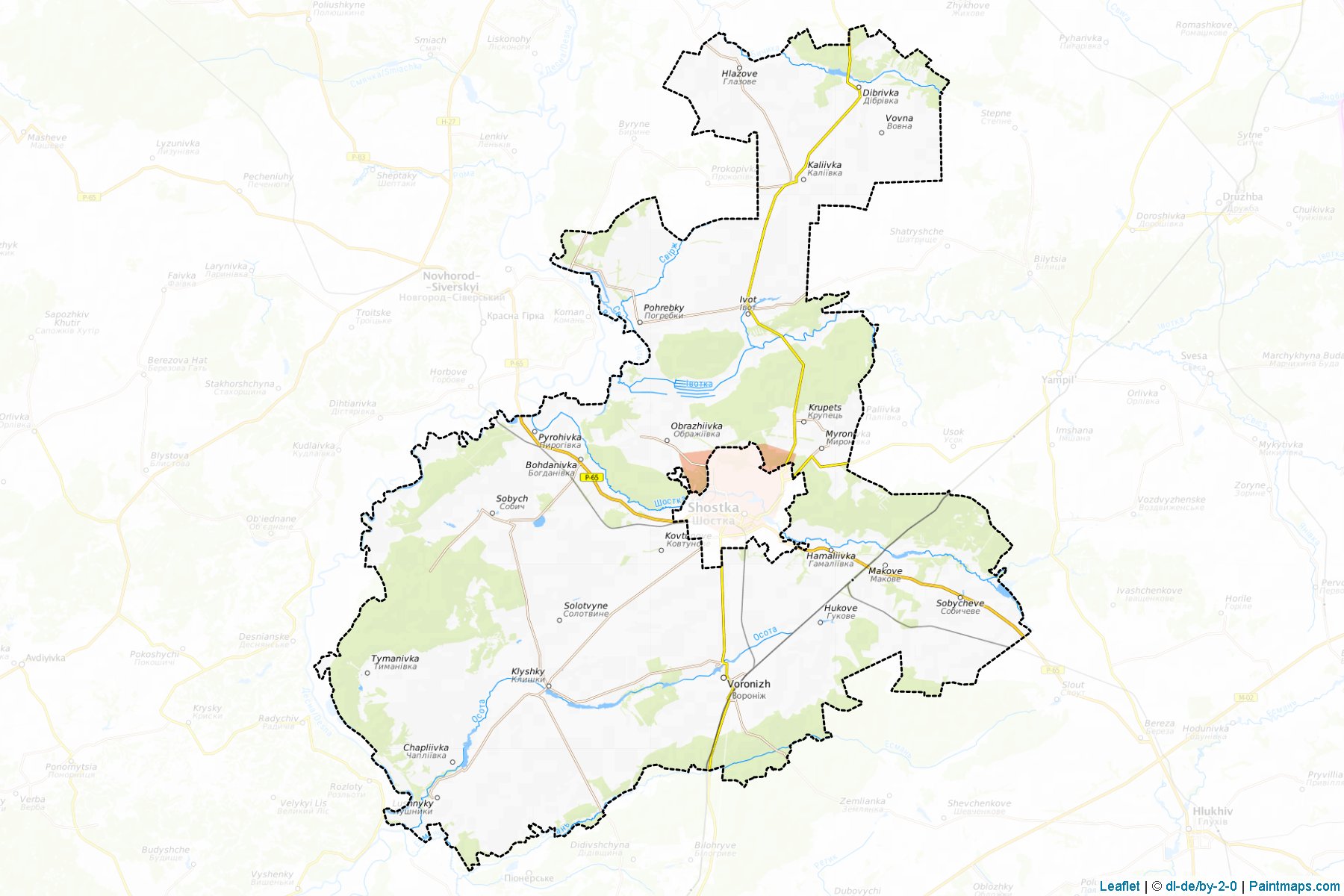 Shostkins'kyi (Sumy) Map Cropping Samples-1