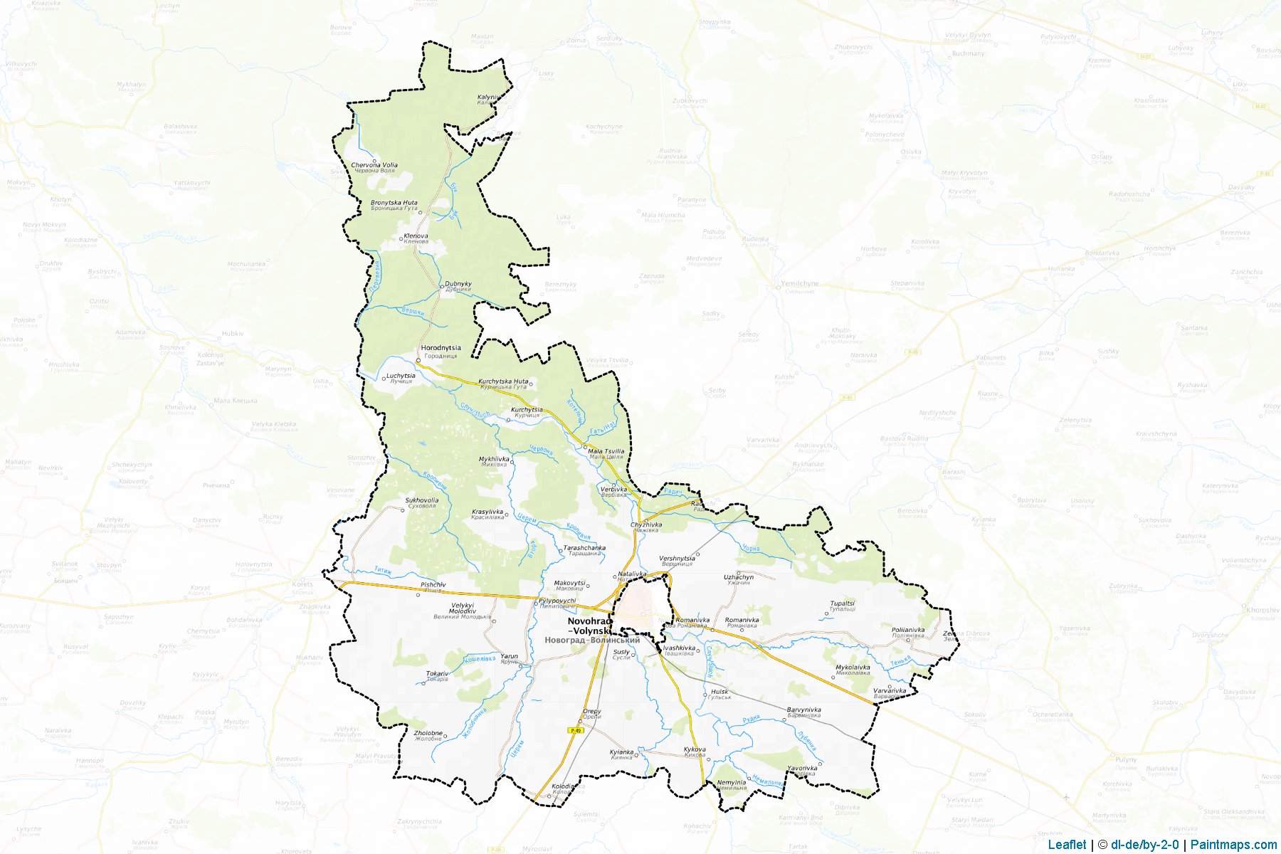 Novohrad-Volyns'kyi (Zhytomyr) Map Cropping Samples-1