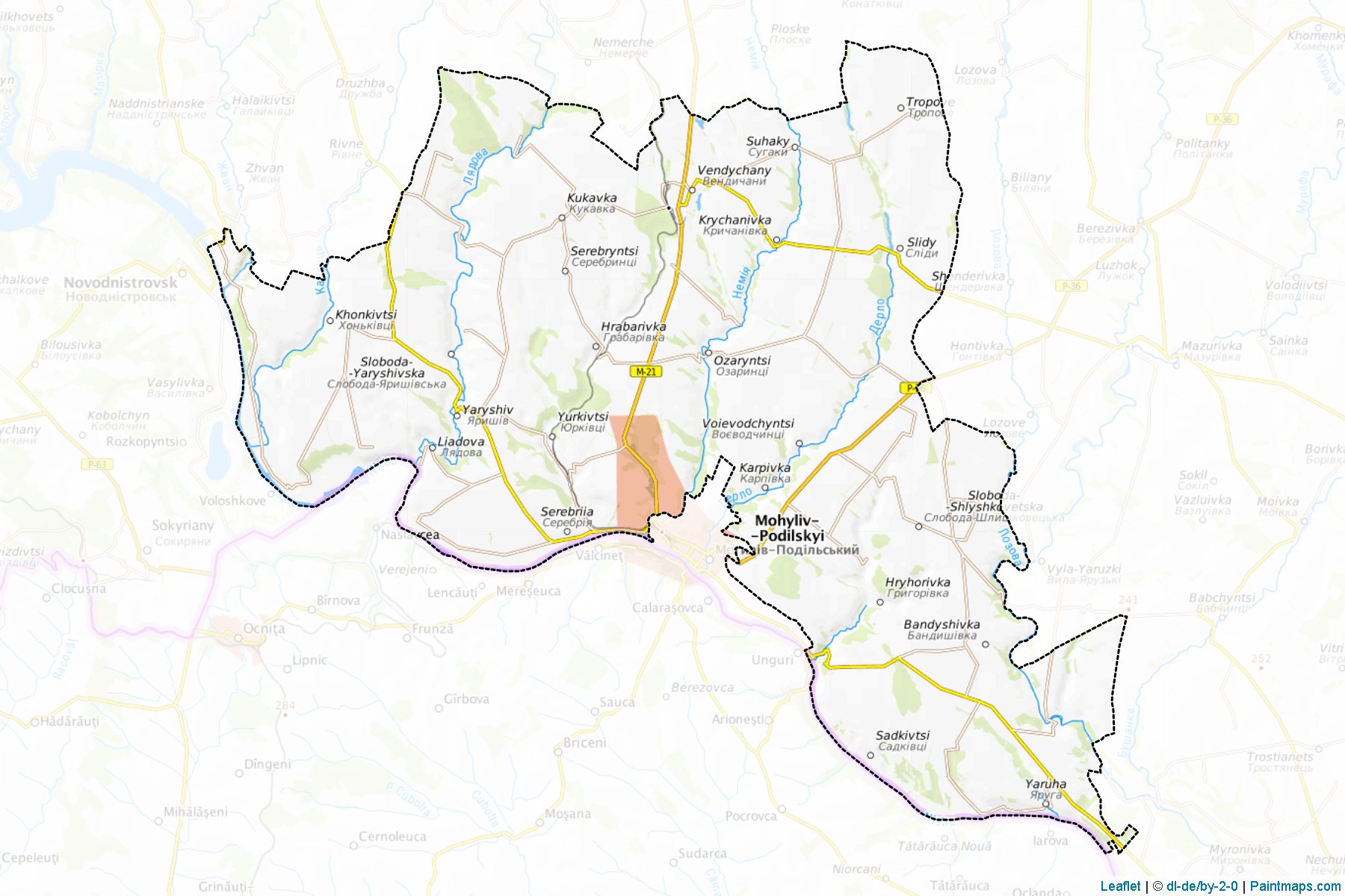 Mohyliv-Podilskyi (Vinnitsa Oblastı) Haritası Örnekleri-1