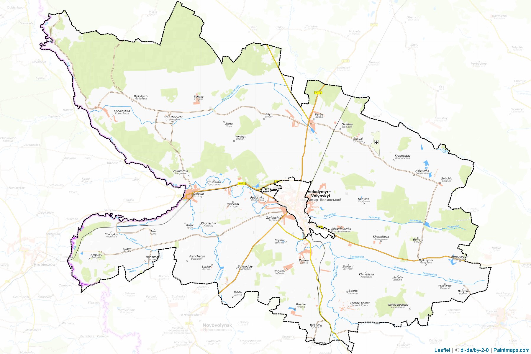 Volodymyr-Volynskyi (Volyn) Map Cropping Samples-1