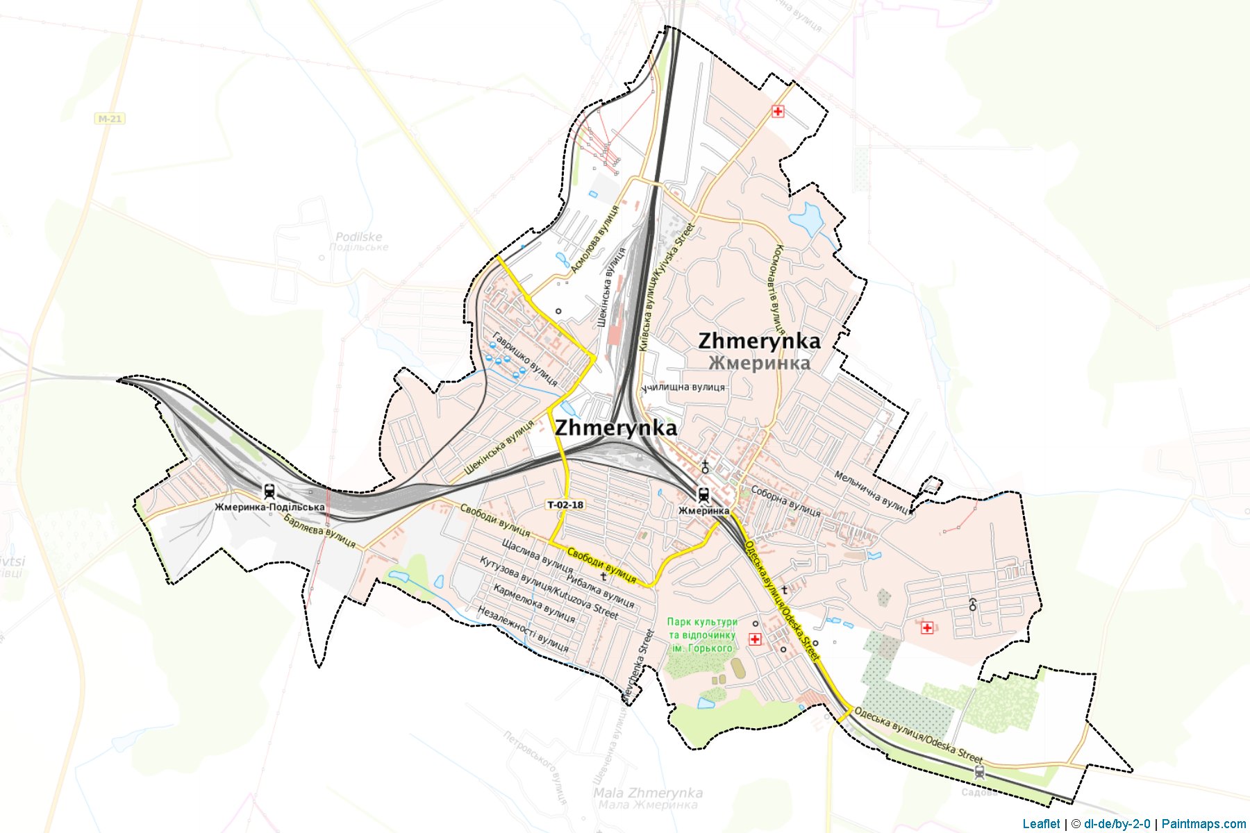 Zhmerynka (Vinnytsia) Map Cropping Samples-1