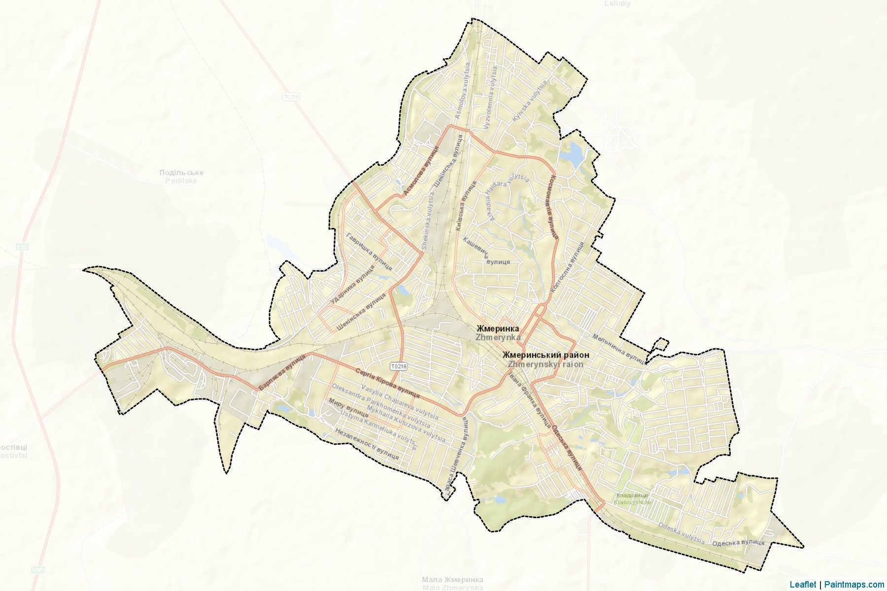 Zhmerynka (Vinnytsia) Map Cropping Samples-2