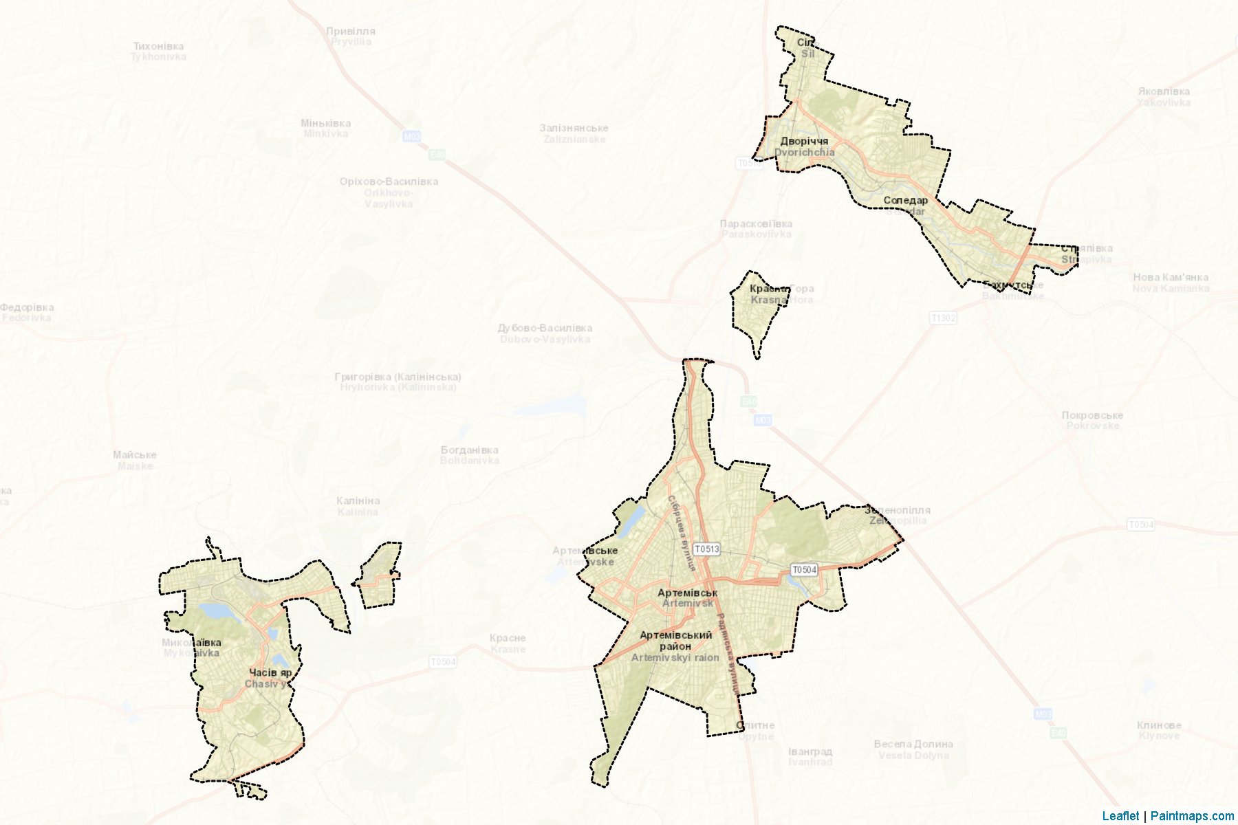 Artemivs'ka (Donetsk) Map Cropping Samples-2