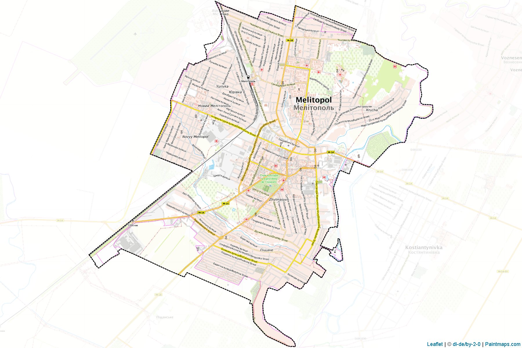 Melitopolska (Zaporizhia) Map Cropping Samples-1