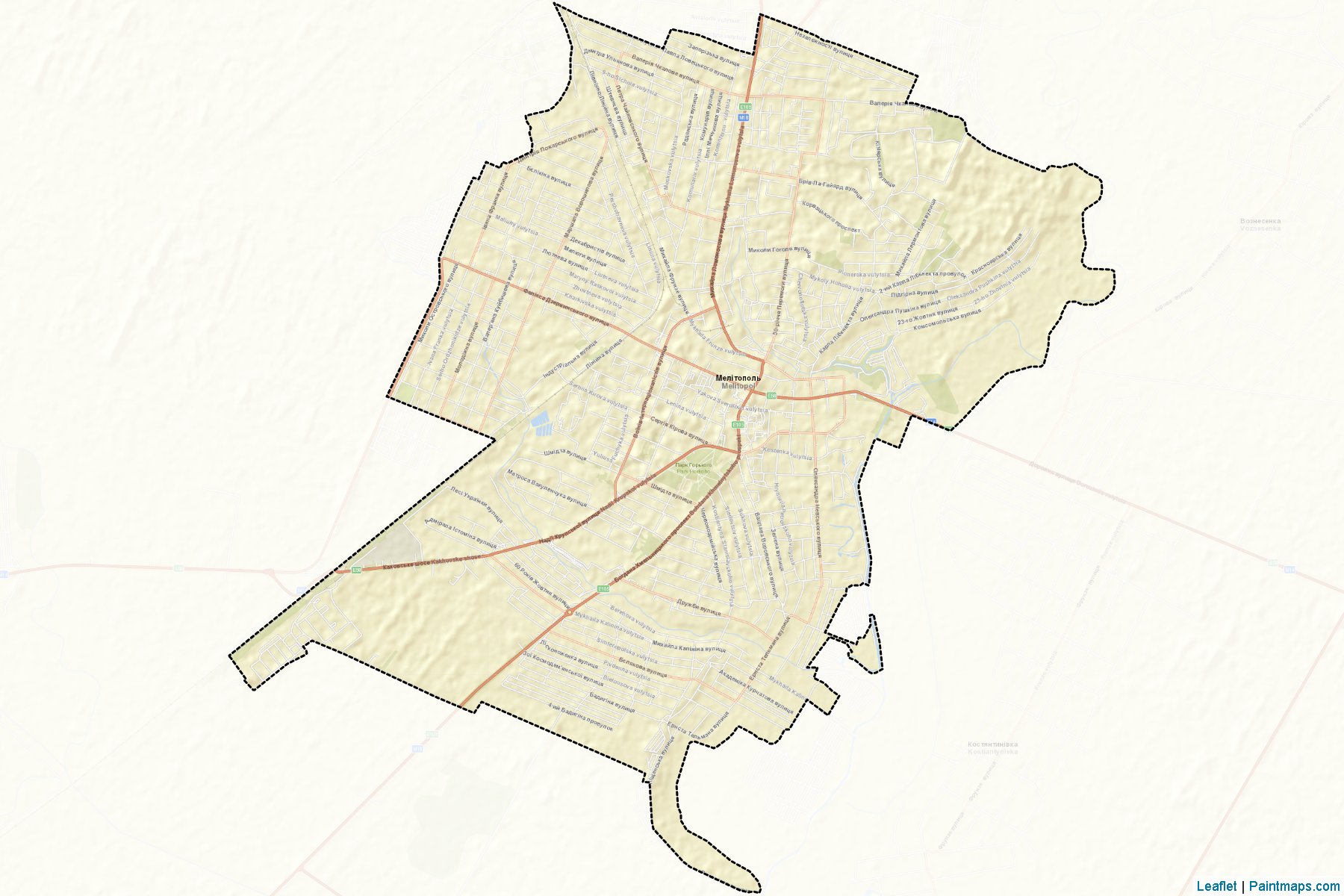 Melitopolska (Zaporizhia) Map Cropping Samples-2