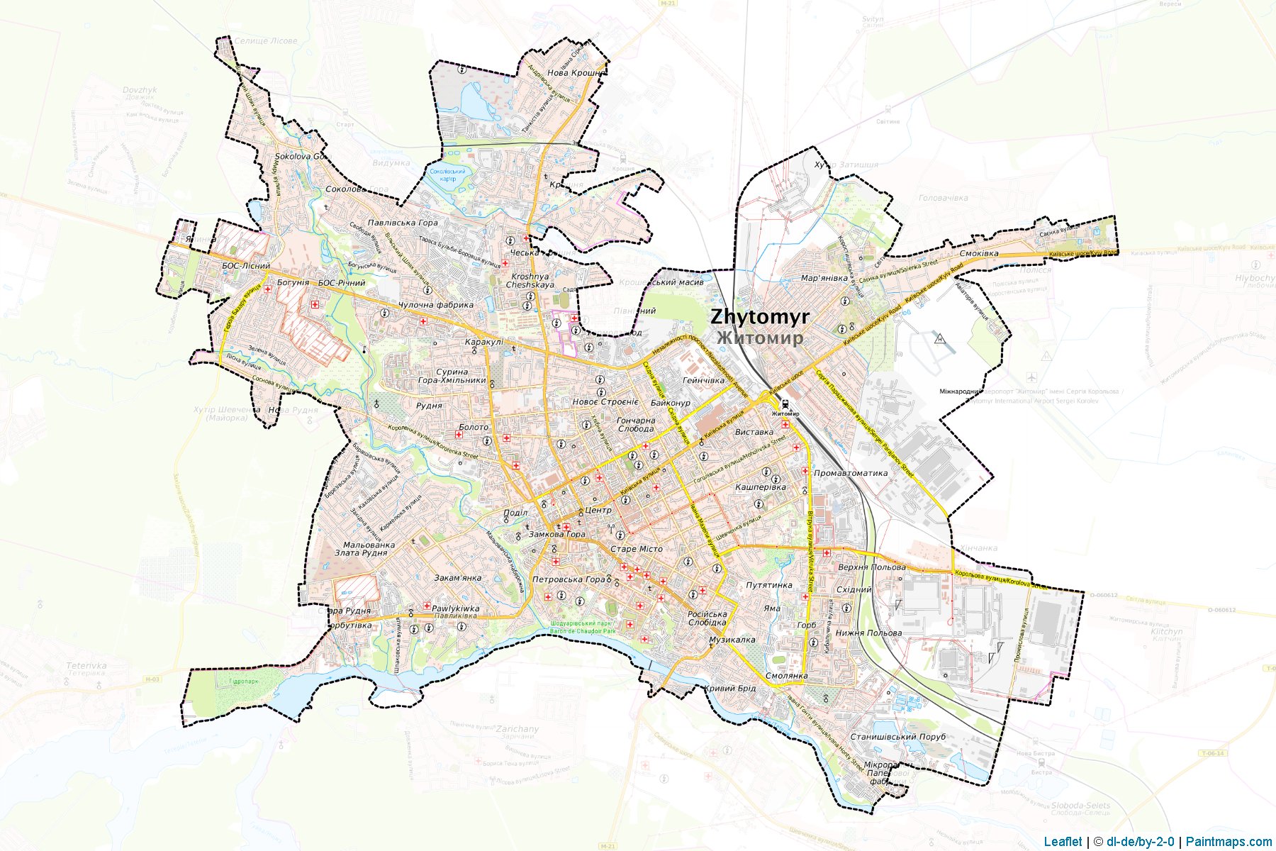 Zhytomyrs'ka (Zhytomyr) Map Cropping Samples-1