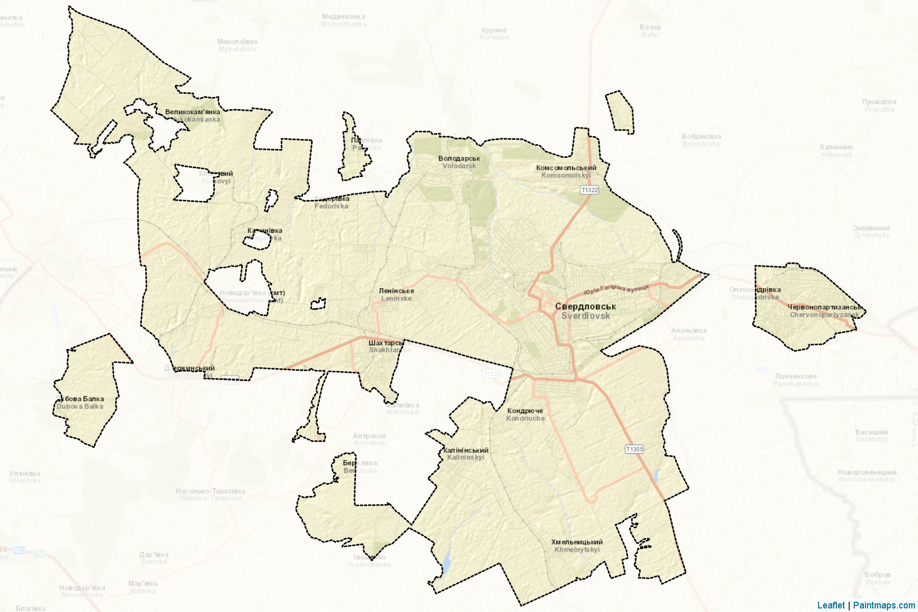 Sverdlovs'ka (Luhansk) Map Cropping Samples-2