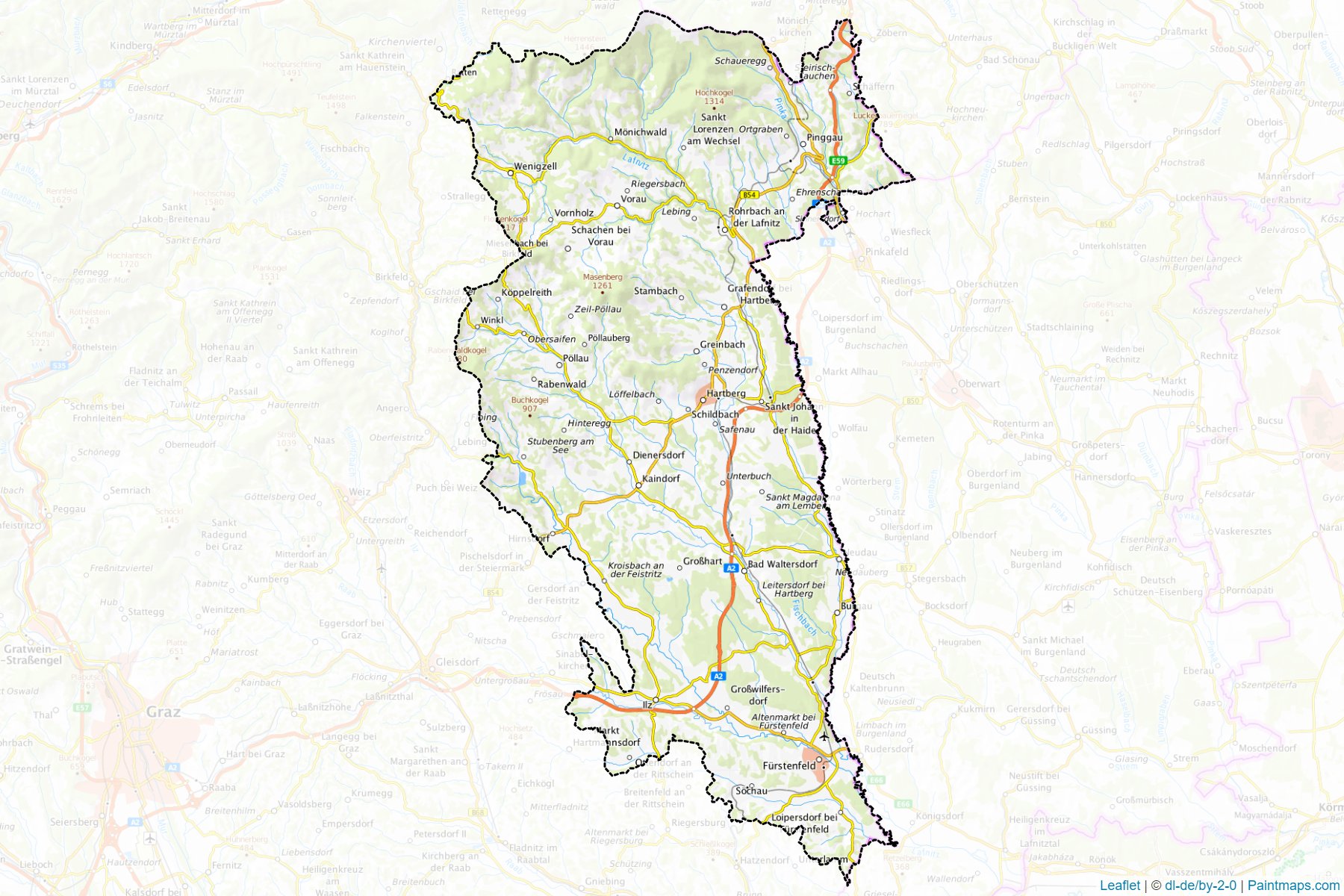 Hartberg-Fürstenfeld (Styria) Map Cropping Samples-1