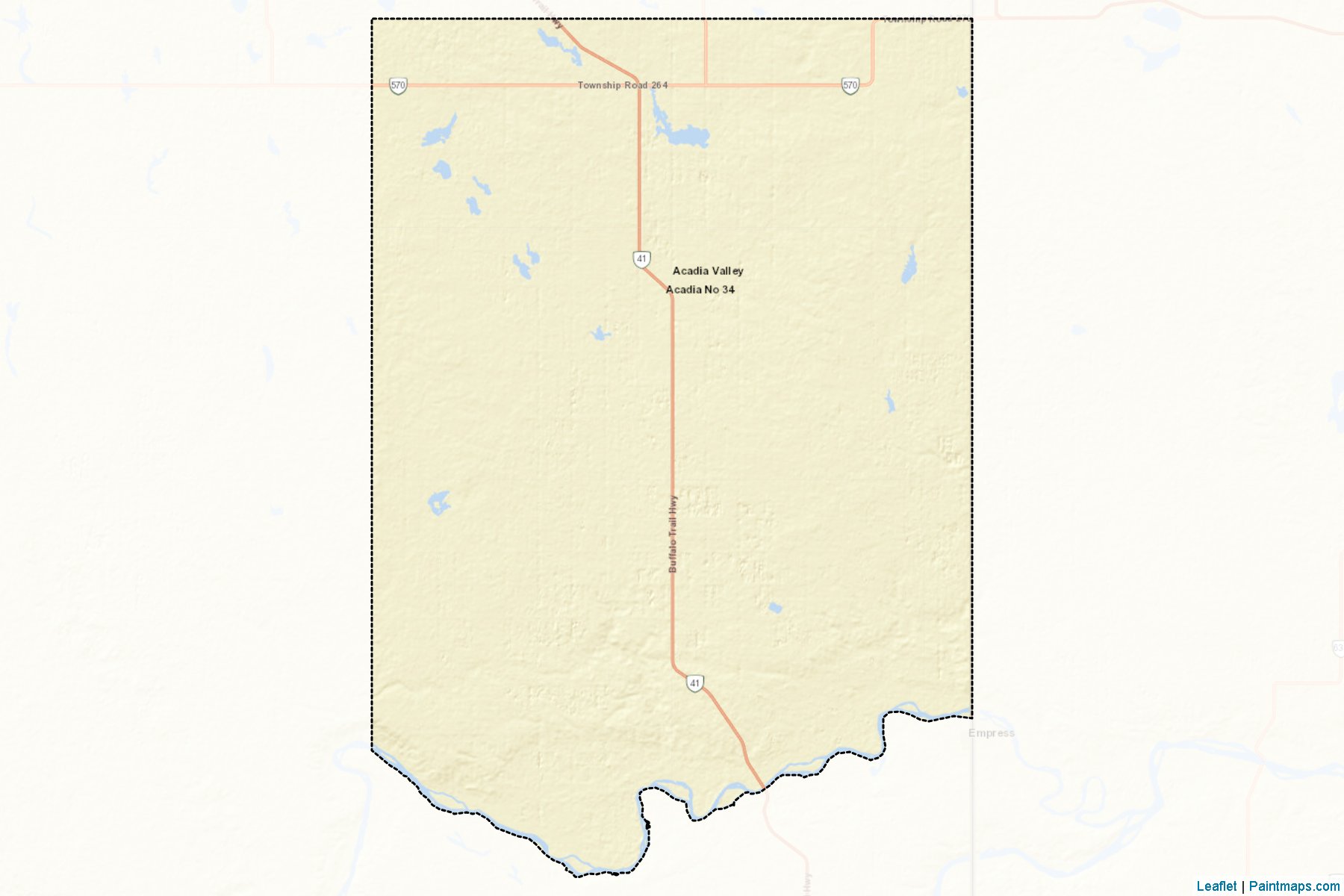 Acadia No. 34 (Alberta) Map Cropping Samples-2