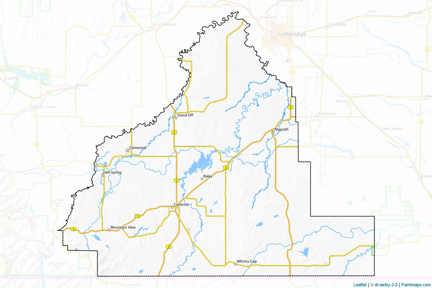 Cardston (Alberta) Map Cropping Samples-1