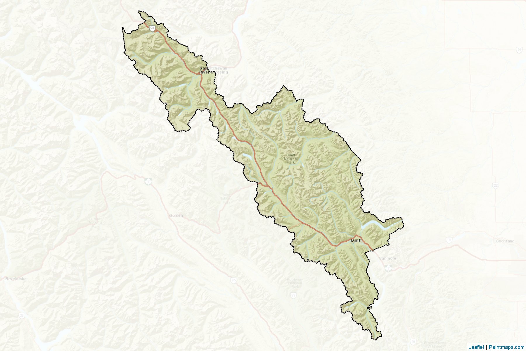 I.D. No. 9 (Banff) (Alberta) Map Cropping Samples-2