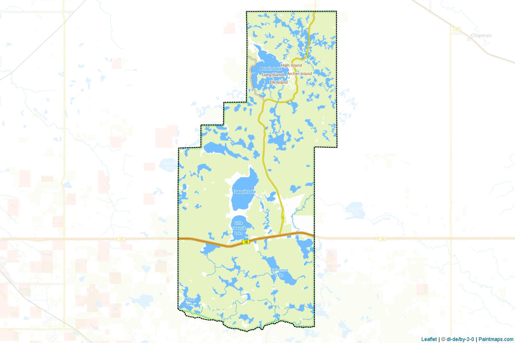 I.D. No. 13 (Elk Island) (Alberta) Haritası Örnekleri-1