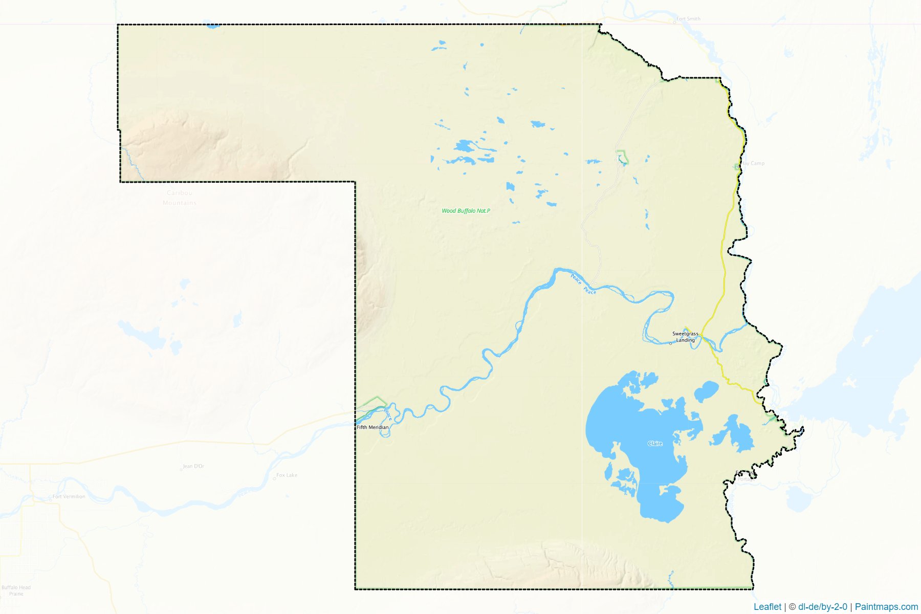 I.D. No. 24 (Wood Buffalo) (Alberta) Map Cropping Samples-1