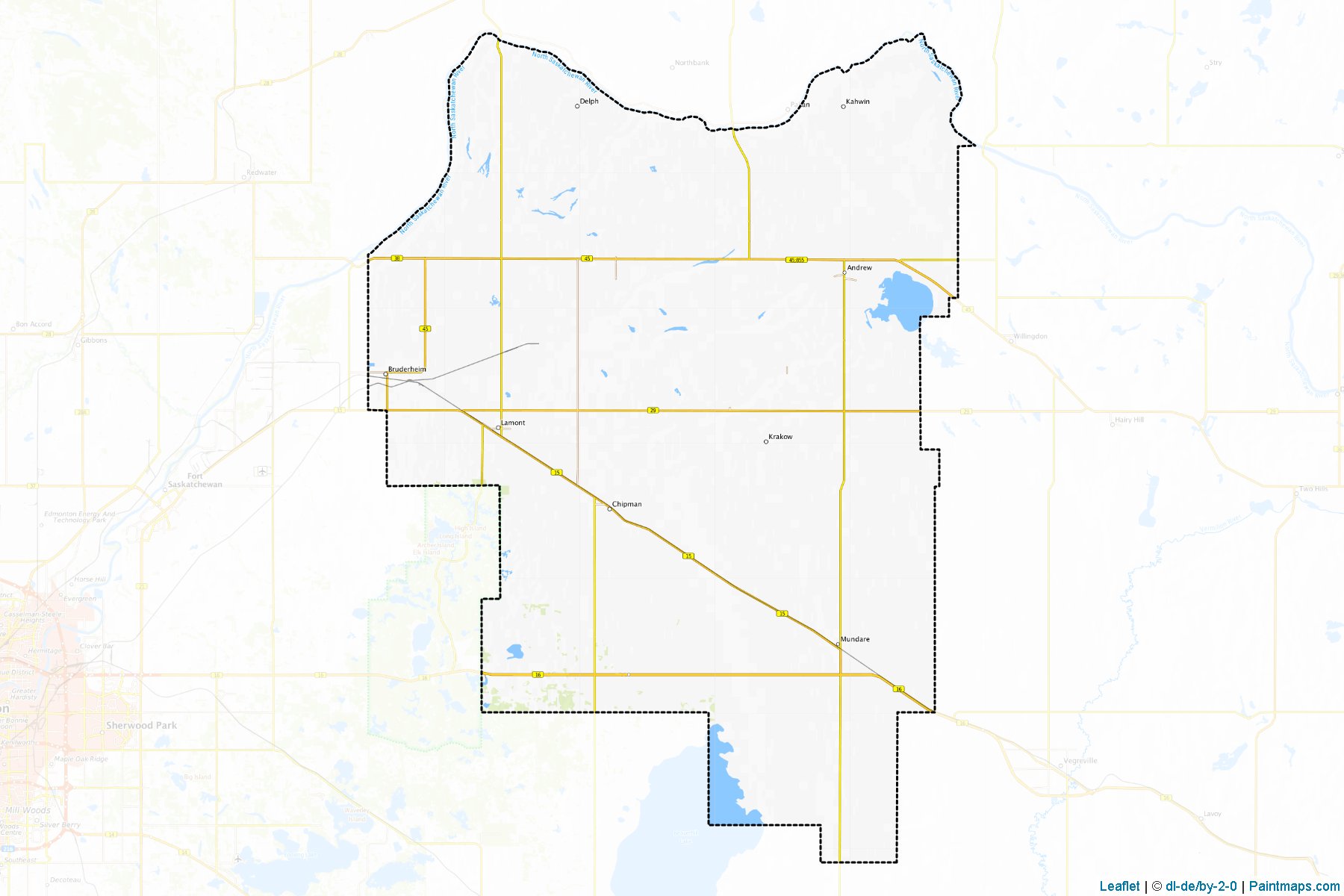 Lamont (Alberta) Haritası Örnekleri-1