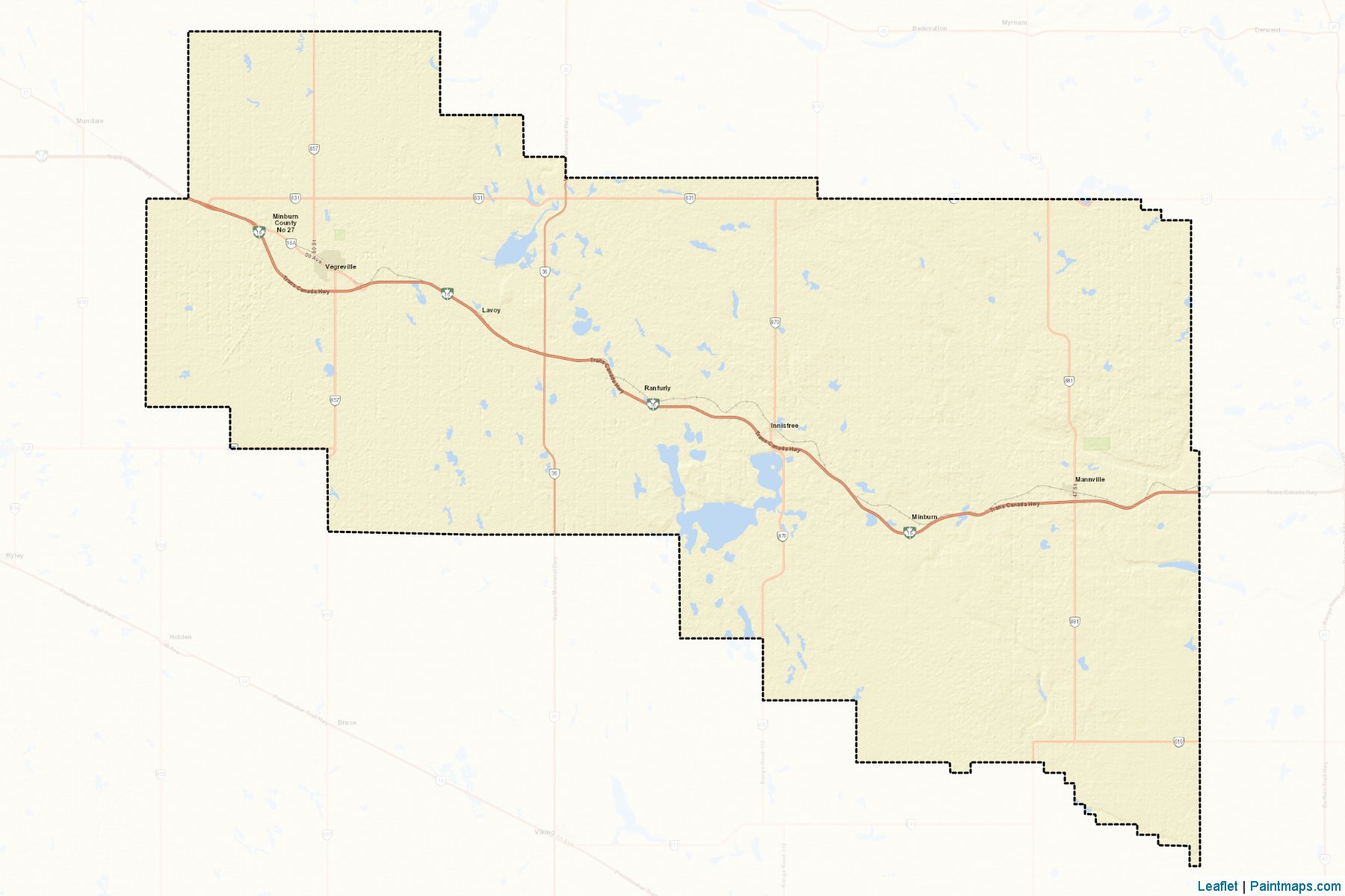 Minburn No. 27 (Alberta) Map Cropping Samples-2