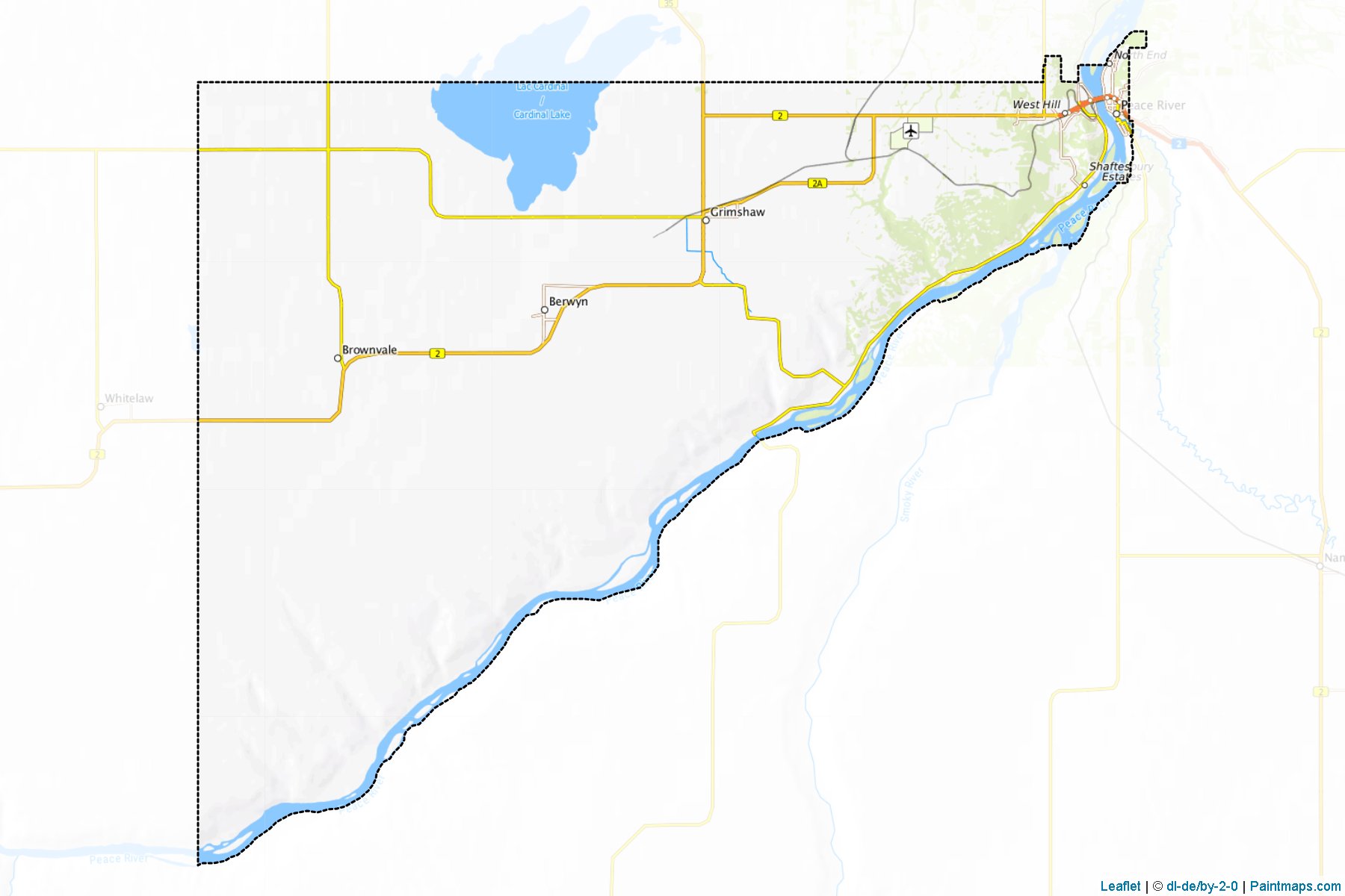 Peace No. 135 (Alberta) Map Cropping Samples-1