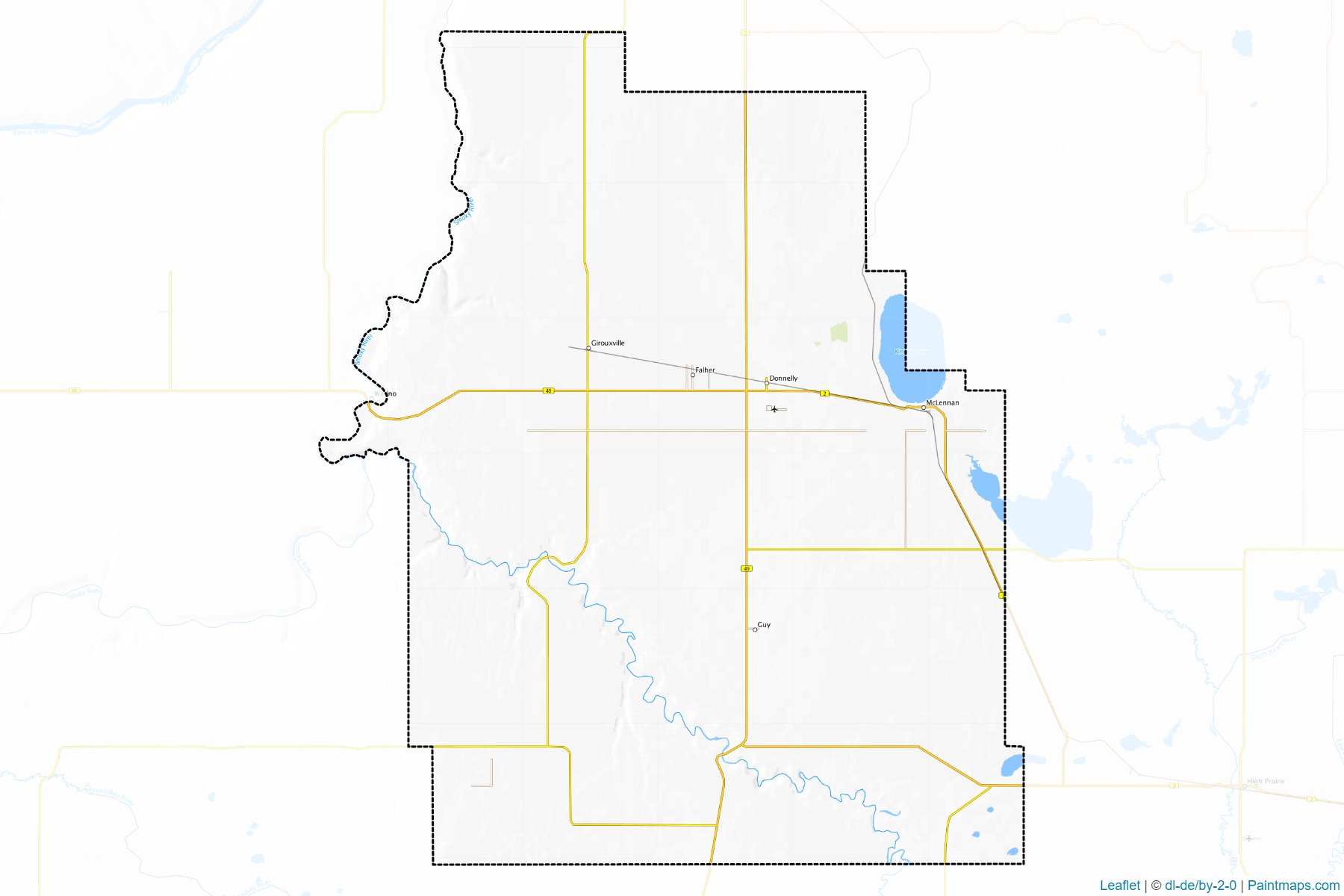 Smoky River No. 130 (Alberta) Map Cropping Samples-1