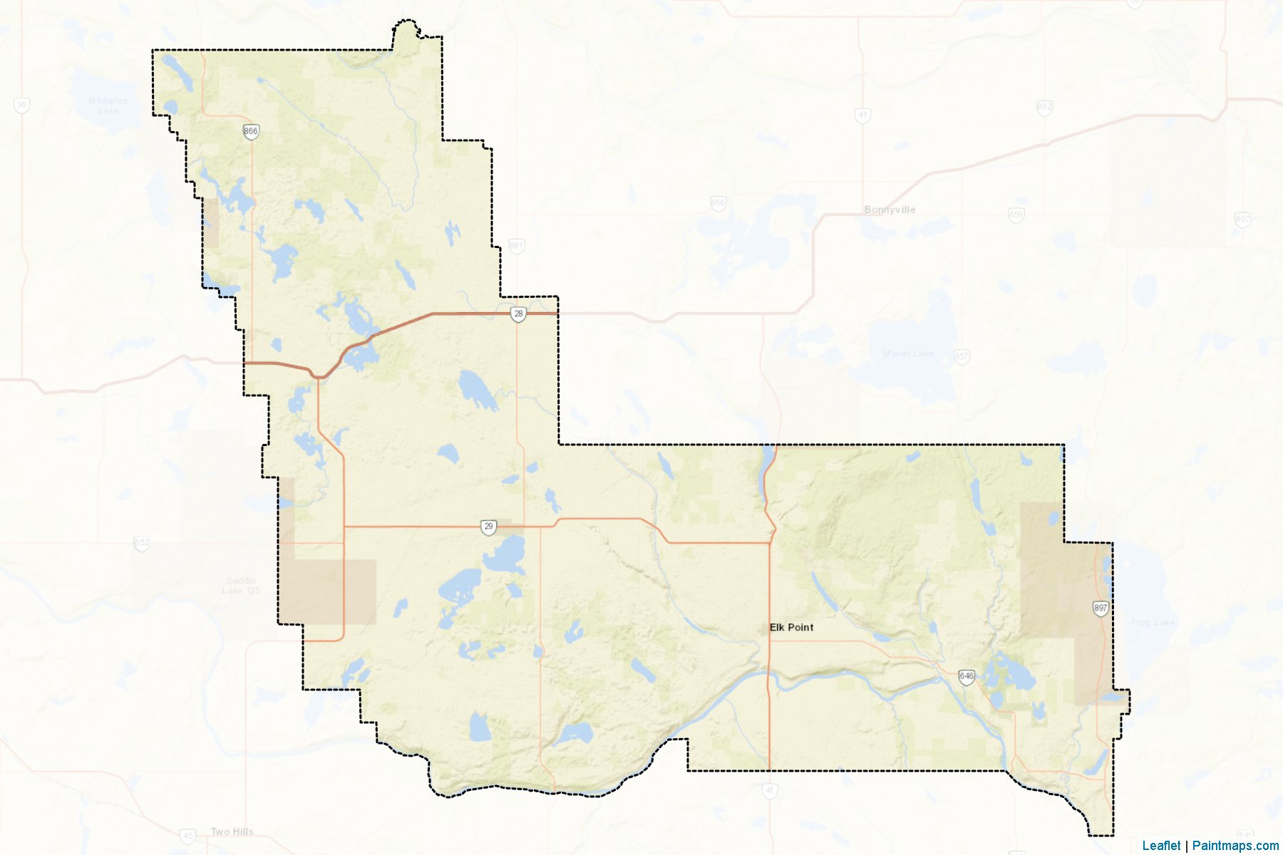 St. Paul No. 19 (Alberta) Map Cropping Samples-2