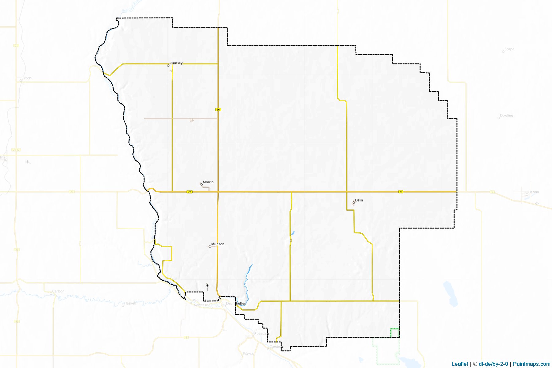 Muestras de recorte de mapas Starland (Alberta)-1