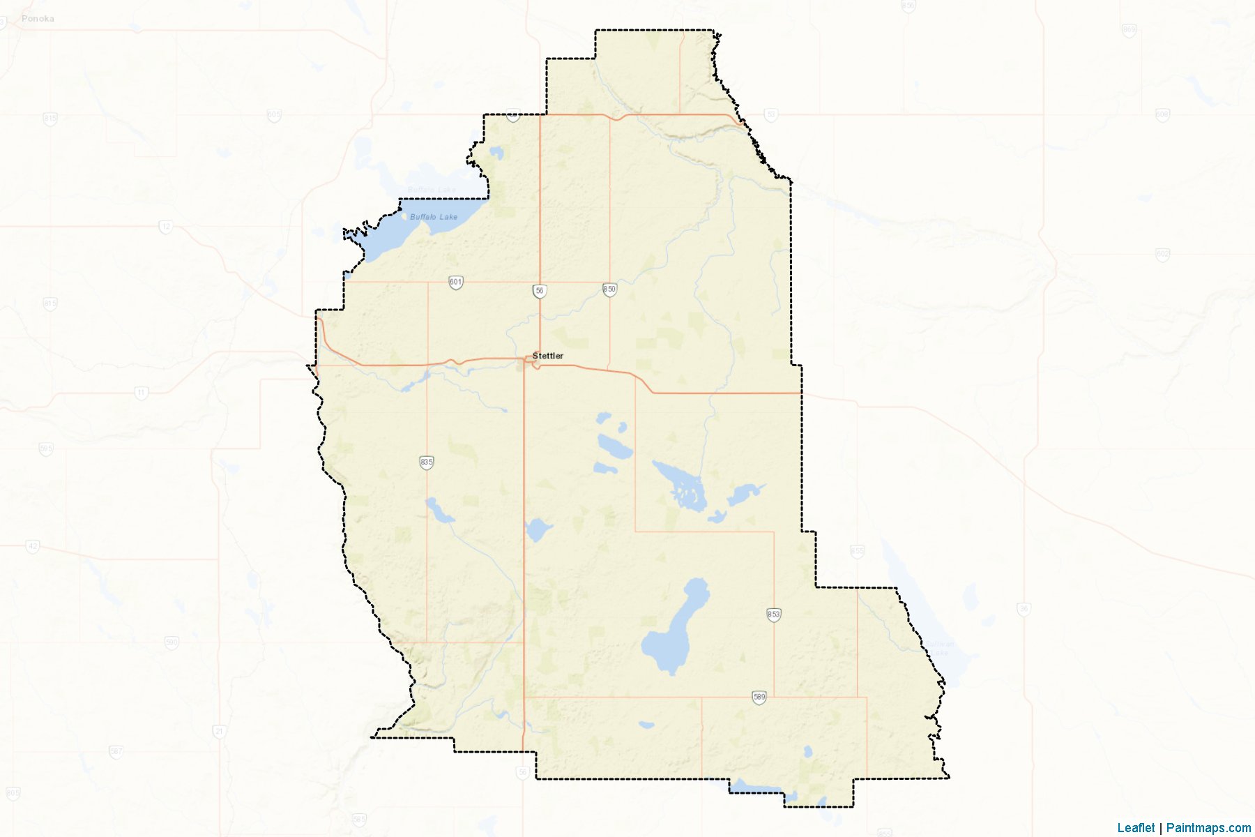 Stettler No. 6 (Alberta) Map Cropping Samples-2