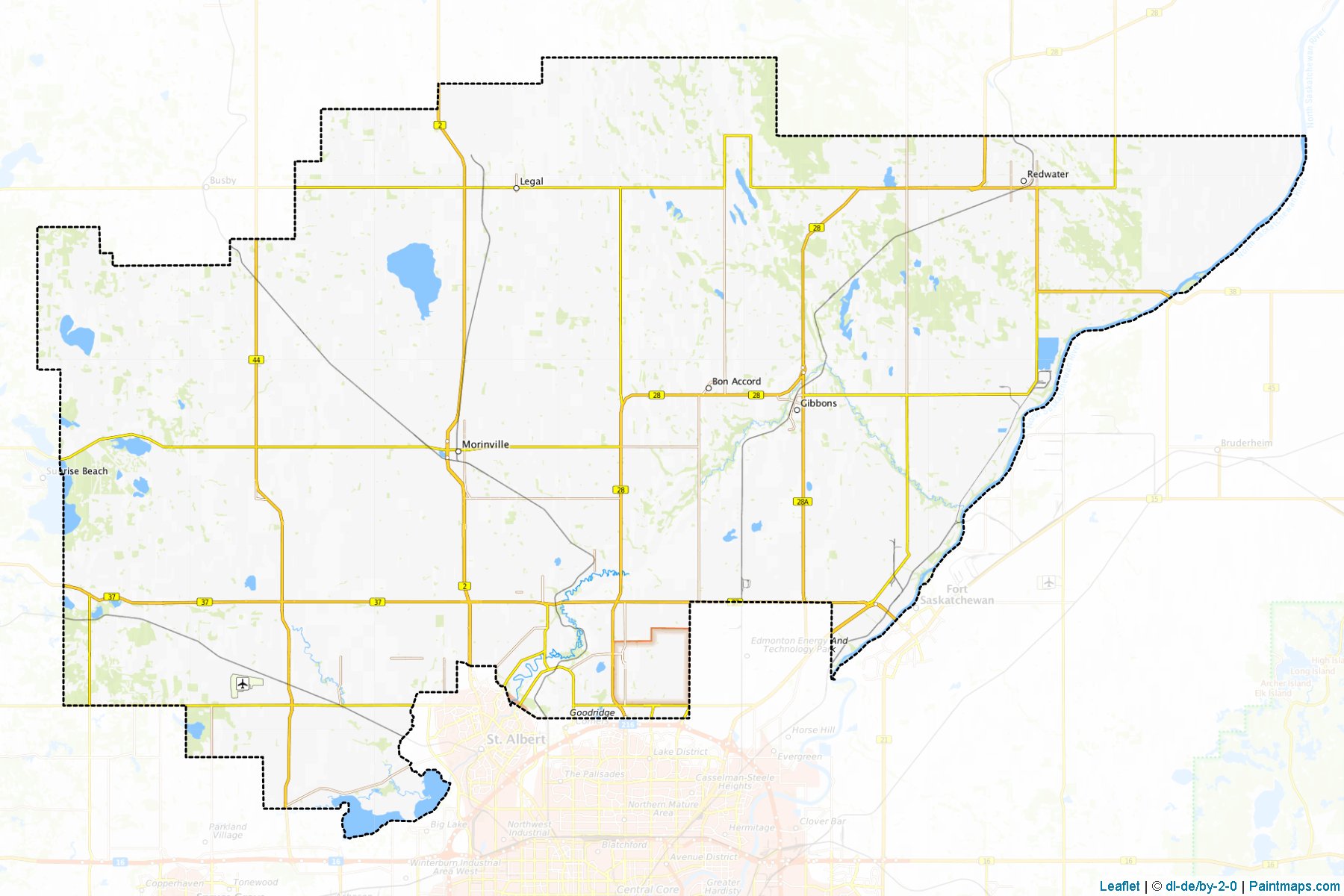 Muestras de recorte de mapas Sturgeon (Alberta)-1