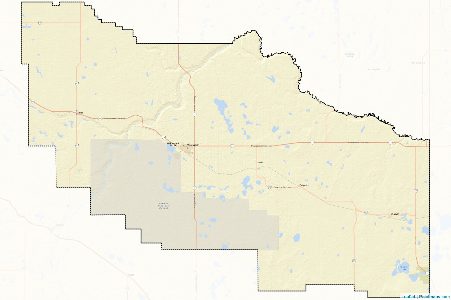 Wainwright No. 61 (Alberta) Map Cropping Samples-2