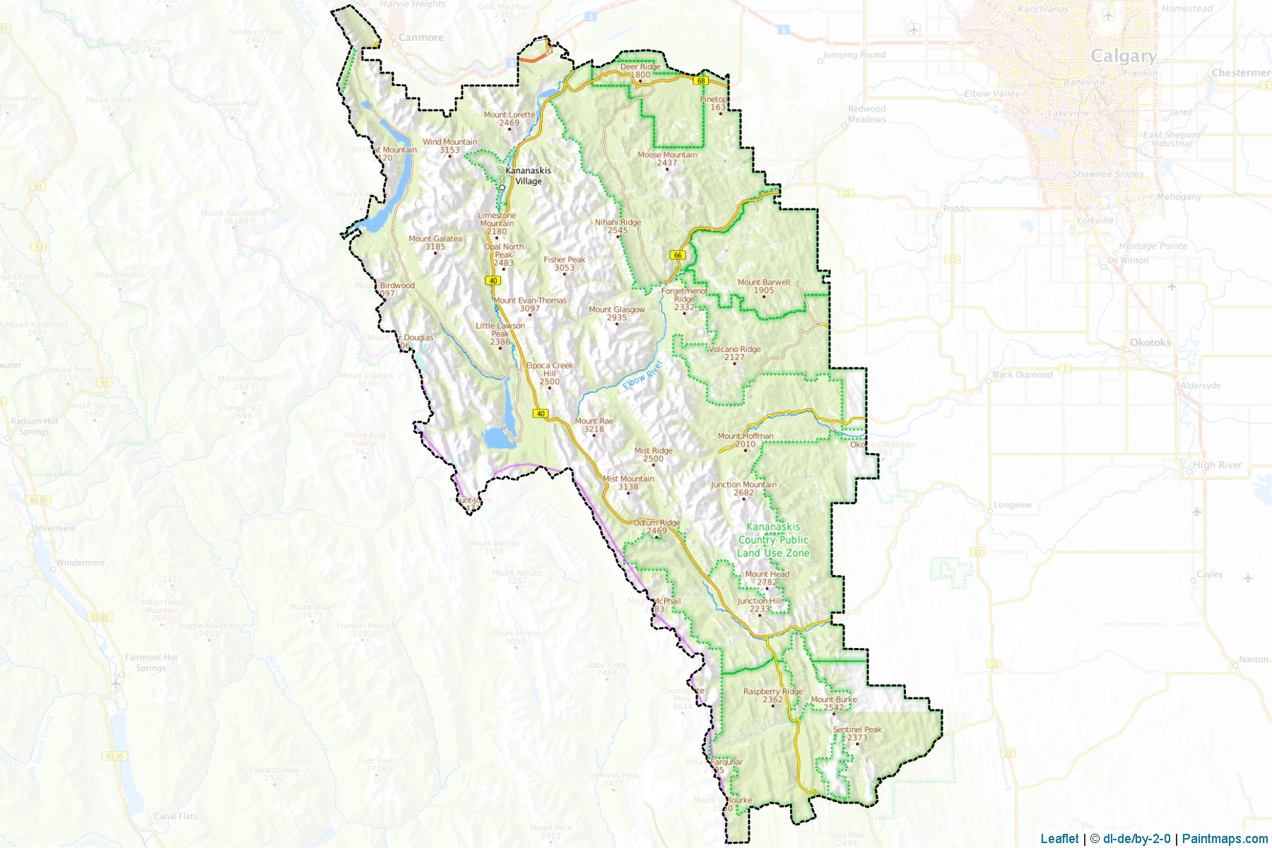 Kananaskis (Alberta) Map Cropping Samples-1