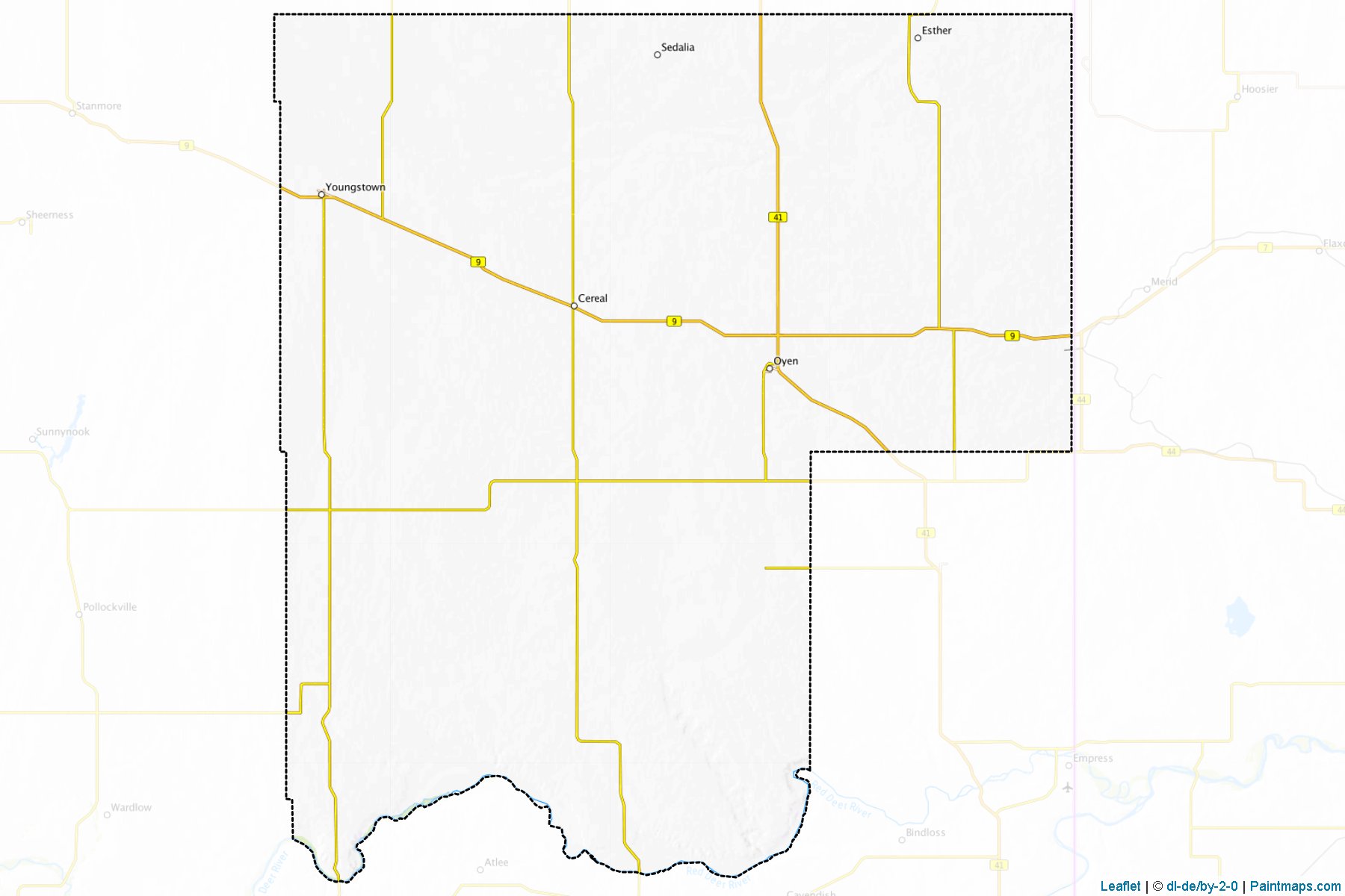 Special Areas No. 3 (Alberta) Map Cropping Samples-1