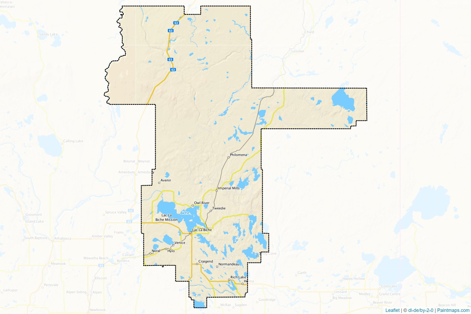 Lac La Biche (Alberta) Map Cropping Samples-1