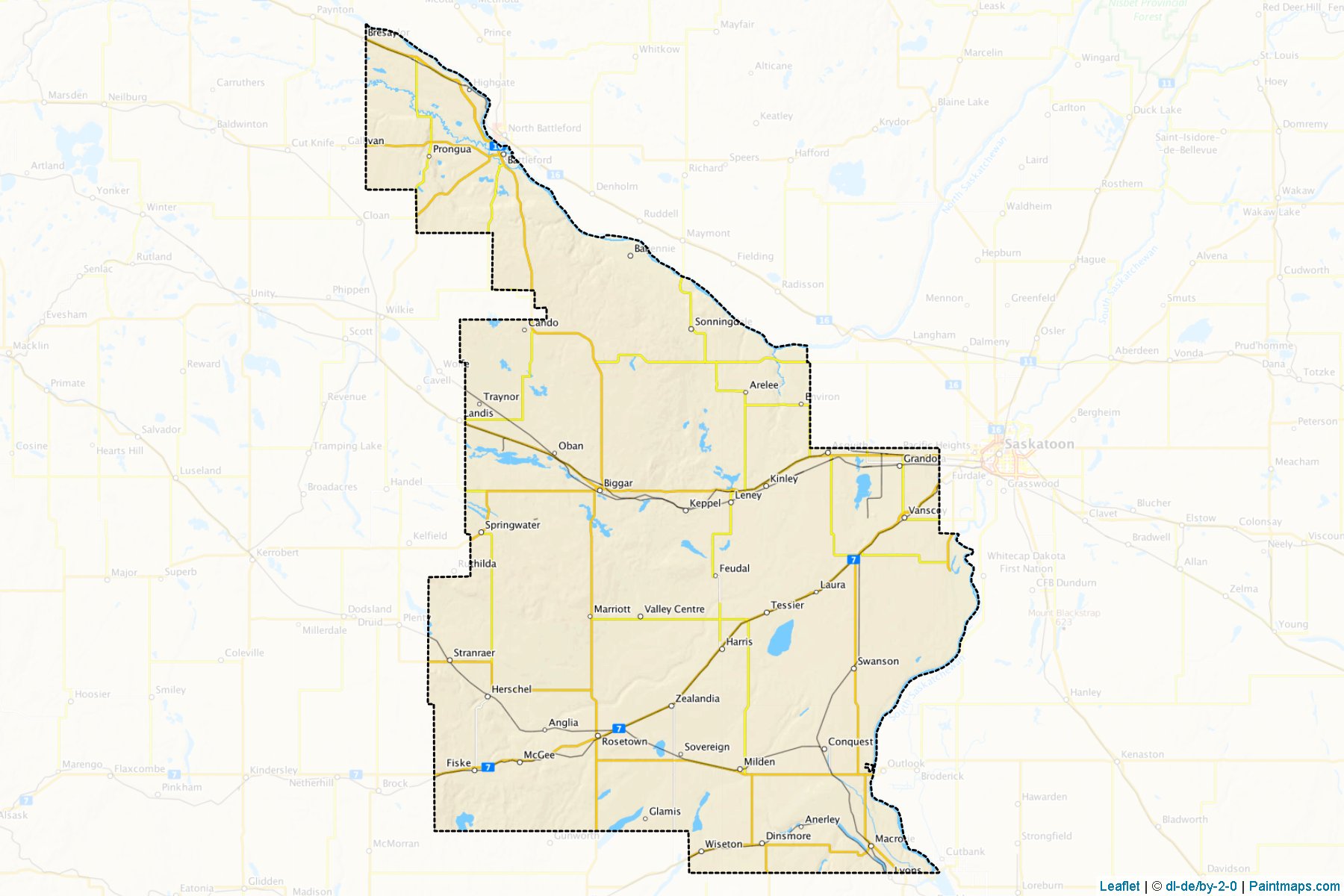 Division No. 12 (Saskatchewan) Map Cropping Samples-1