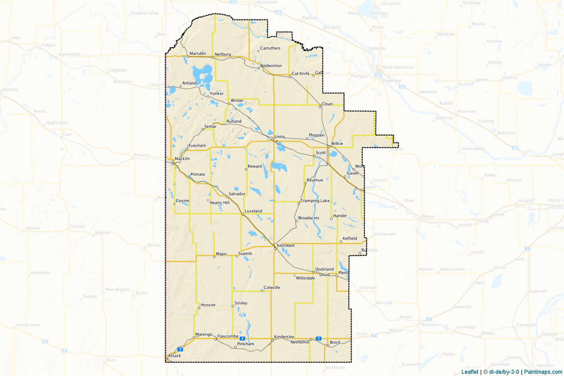 Division No. 13 (Saskatchewan) Map Cropping Samples-1