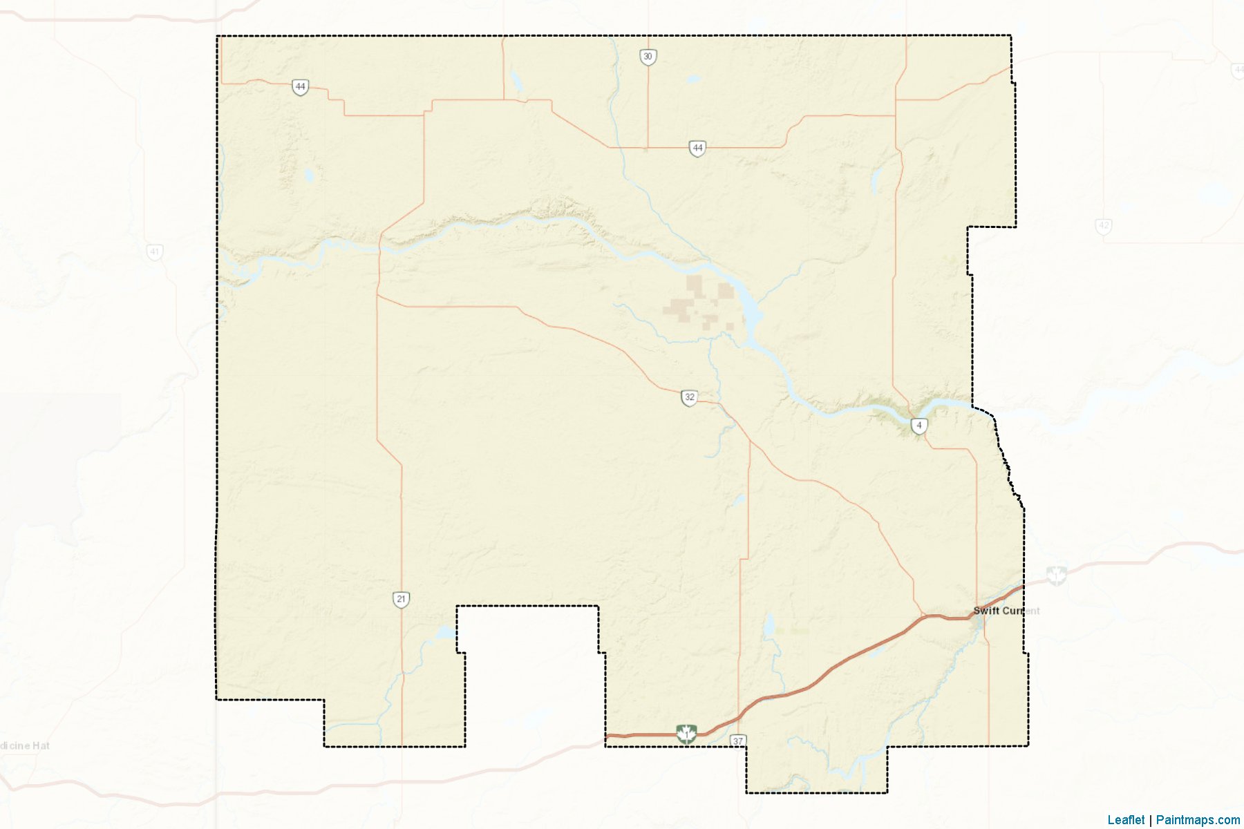 Division No. 8 (Saskatchewan) Haritası Örnekleri-2