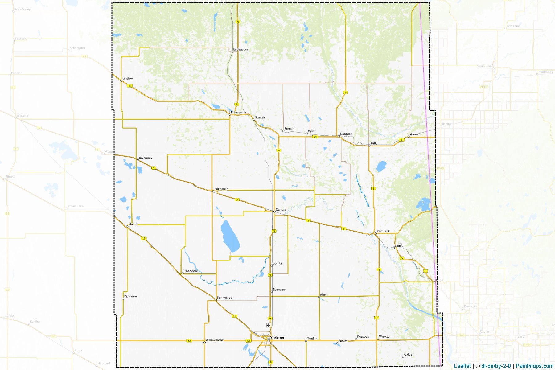 Division No. 9 (Saskatchewan) Map Cropping Samples-1