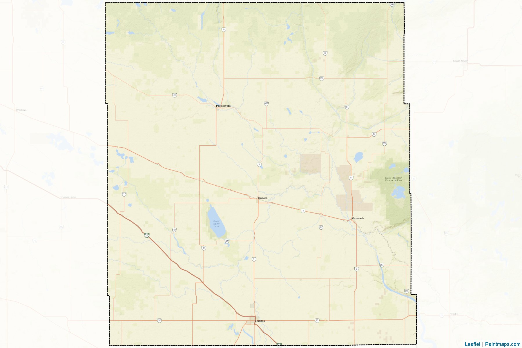 Division No. 9 (Saskatchewan) Map Cropping Samples-2