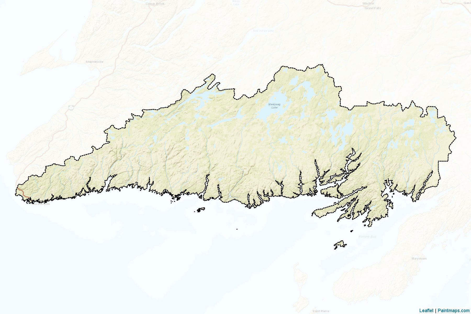 Division No. 3 (Newfoundland ve Labrador) Haritası Örnekleri-2