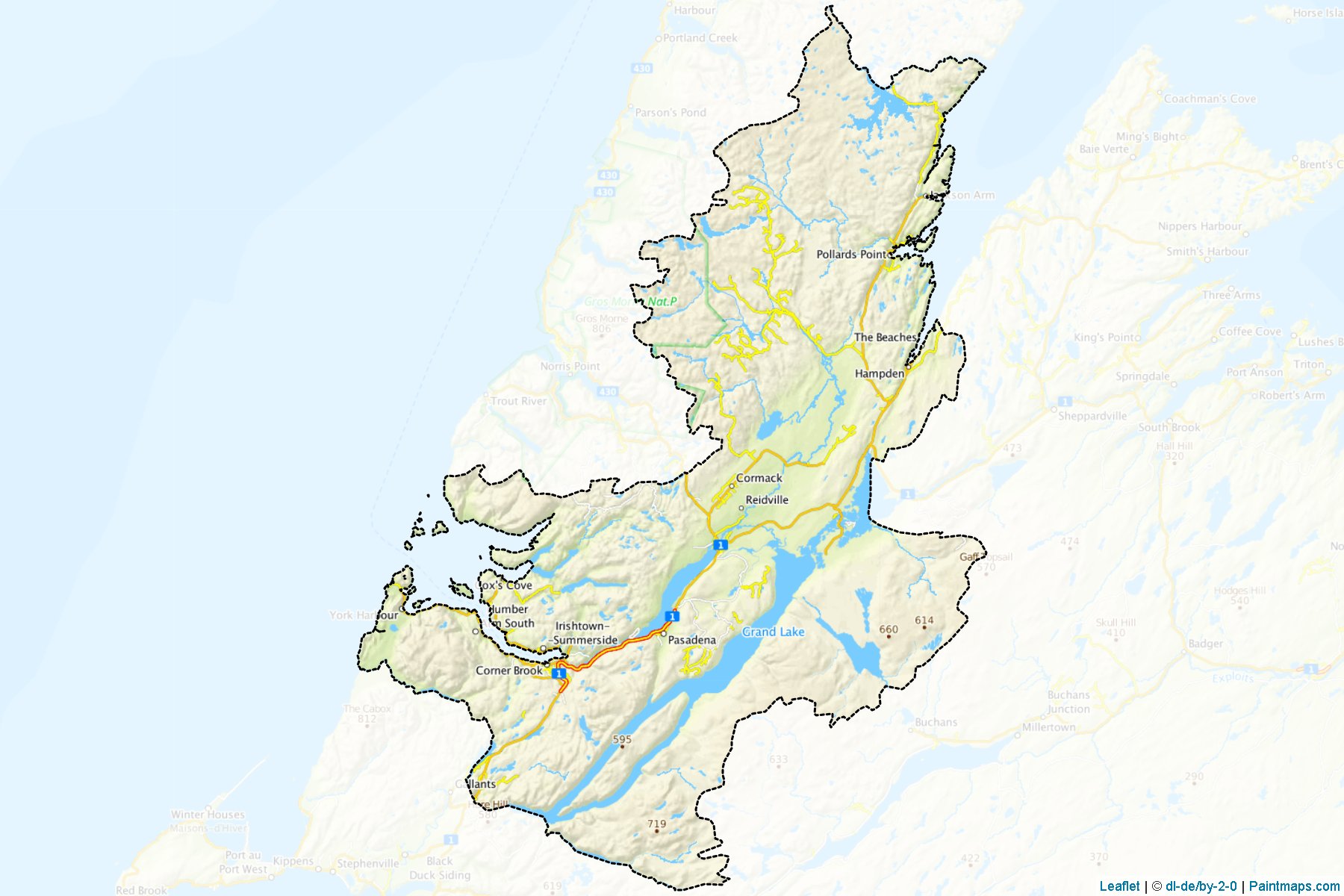 Division No. 5 (Newfoundland and Labrador) Map Cropping Samples-1