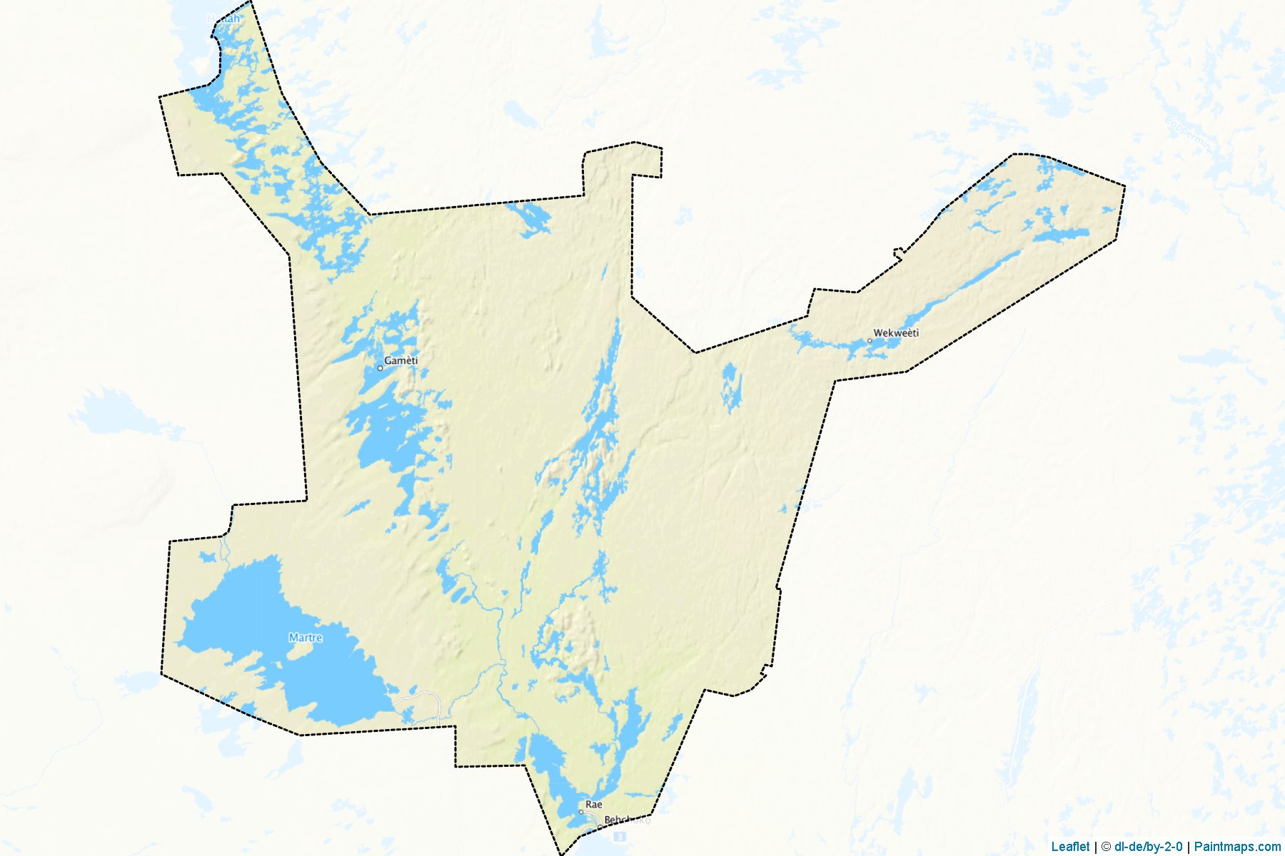 Muestras de recorte de mapas Region 3 (Northwest Territories)-1