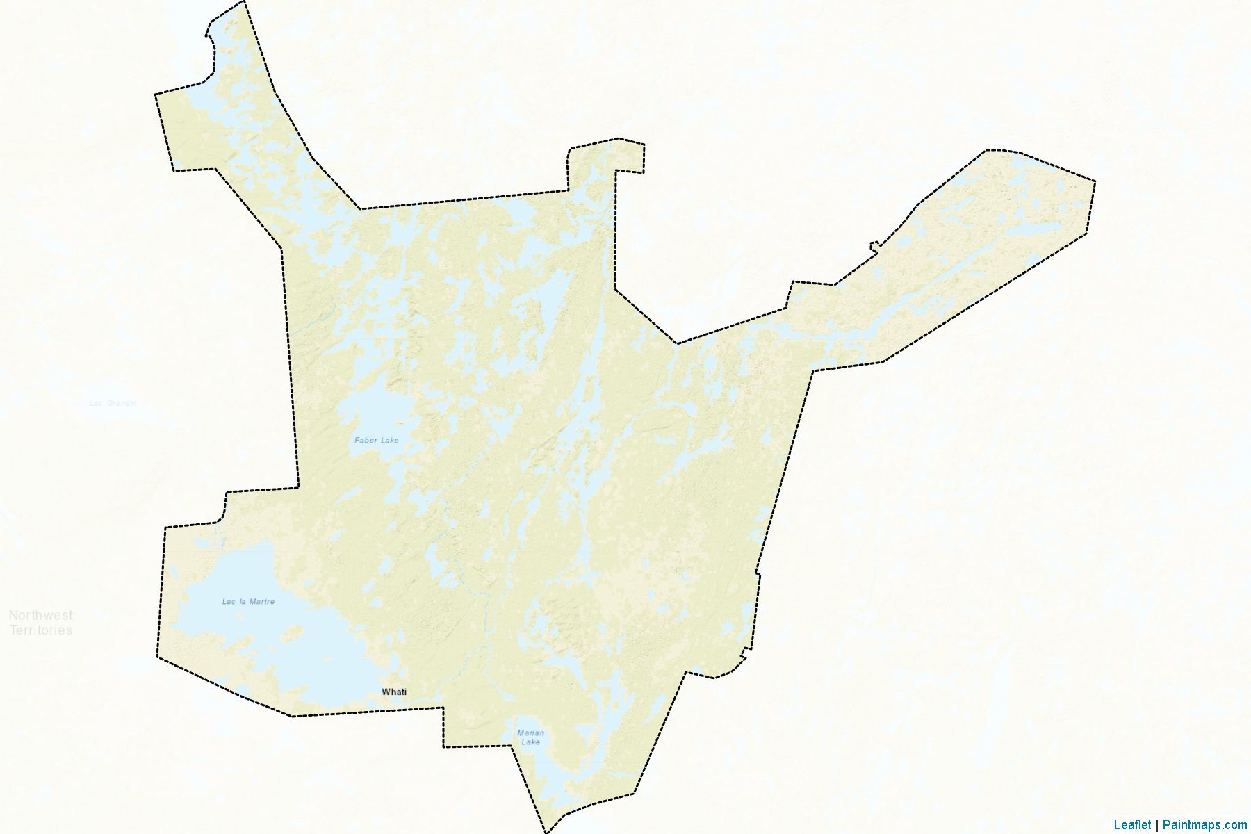 Muestras de recorte de mapas Region 3 (Northwest Territories)-2