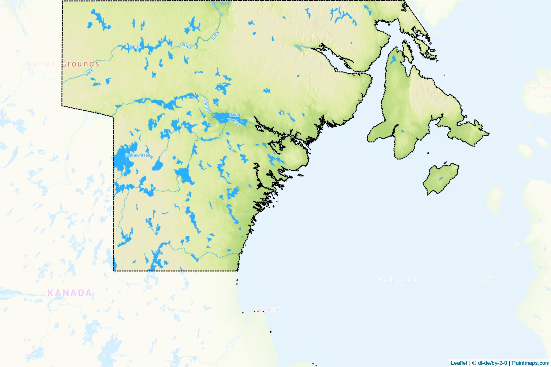 Kivalliq (Nunavut) Map Cropping Samples-1