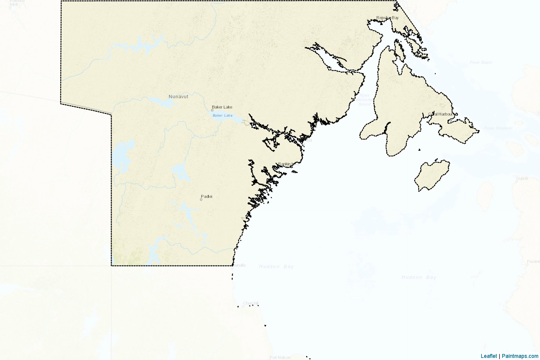 Kivalliq (Nunavut) Map Cropping Samples-2