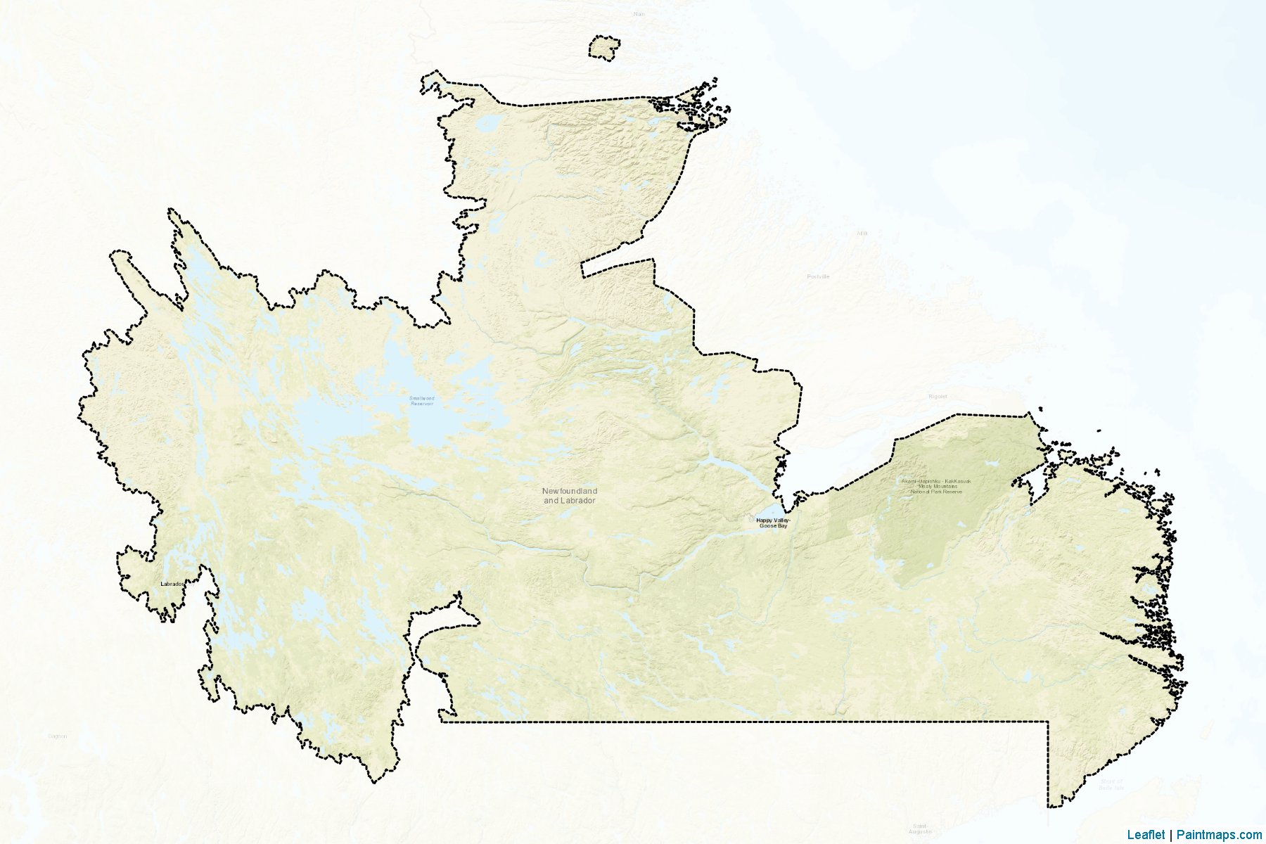 Division No. 10 (Newfoundland ve Labrador) Haritası Örnekleri-2