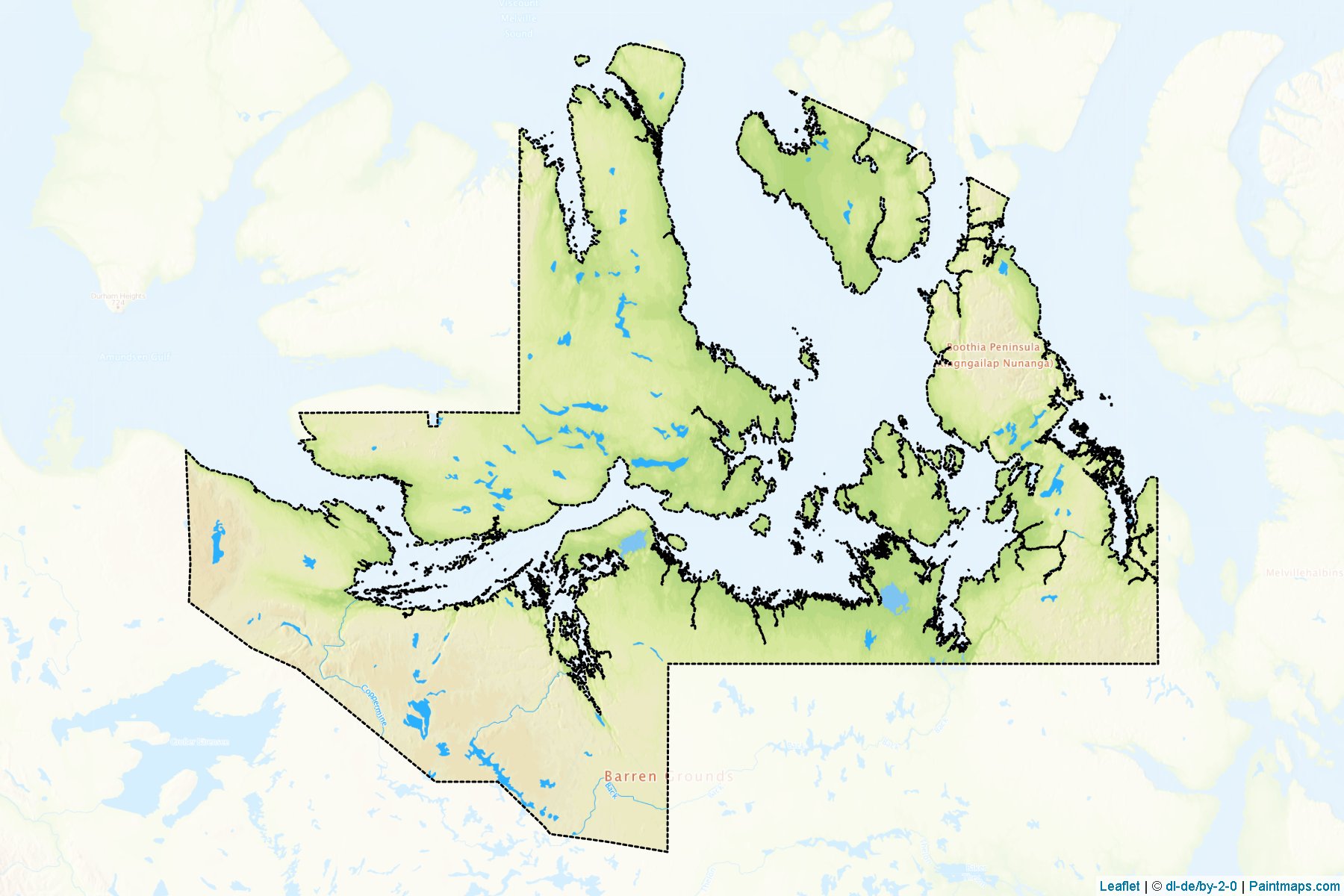 Kitikmeot (Nunavut) Map Cropping Samples-1