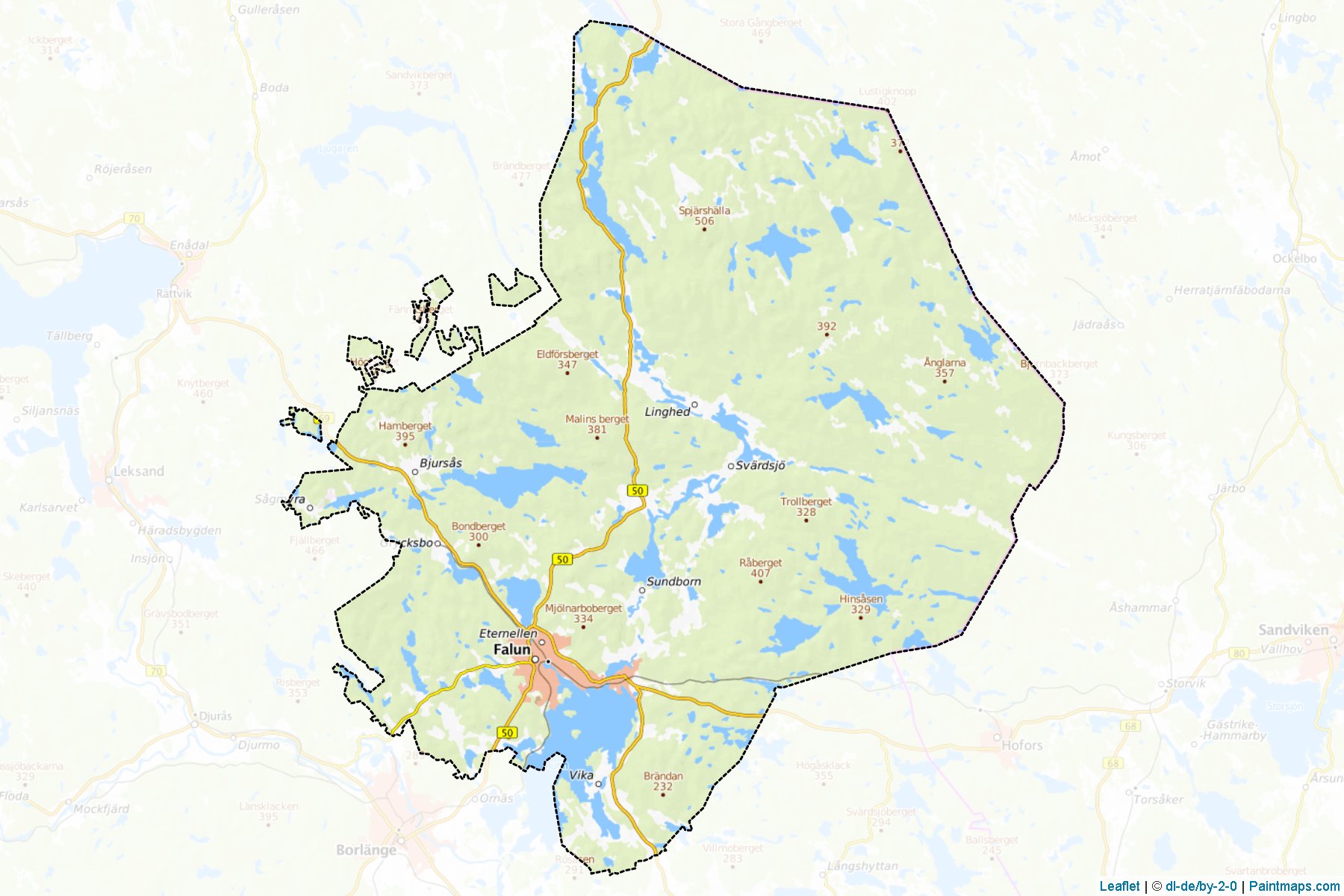 Falun (Dalarna) Map Cropping Samples-1