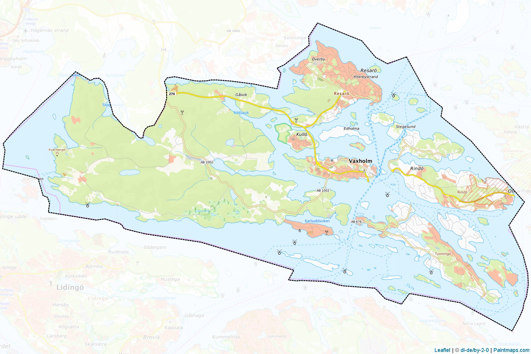 Vaxholm (Stokholm ili) Haritası Örnekleri-1