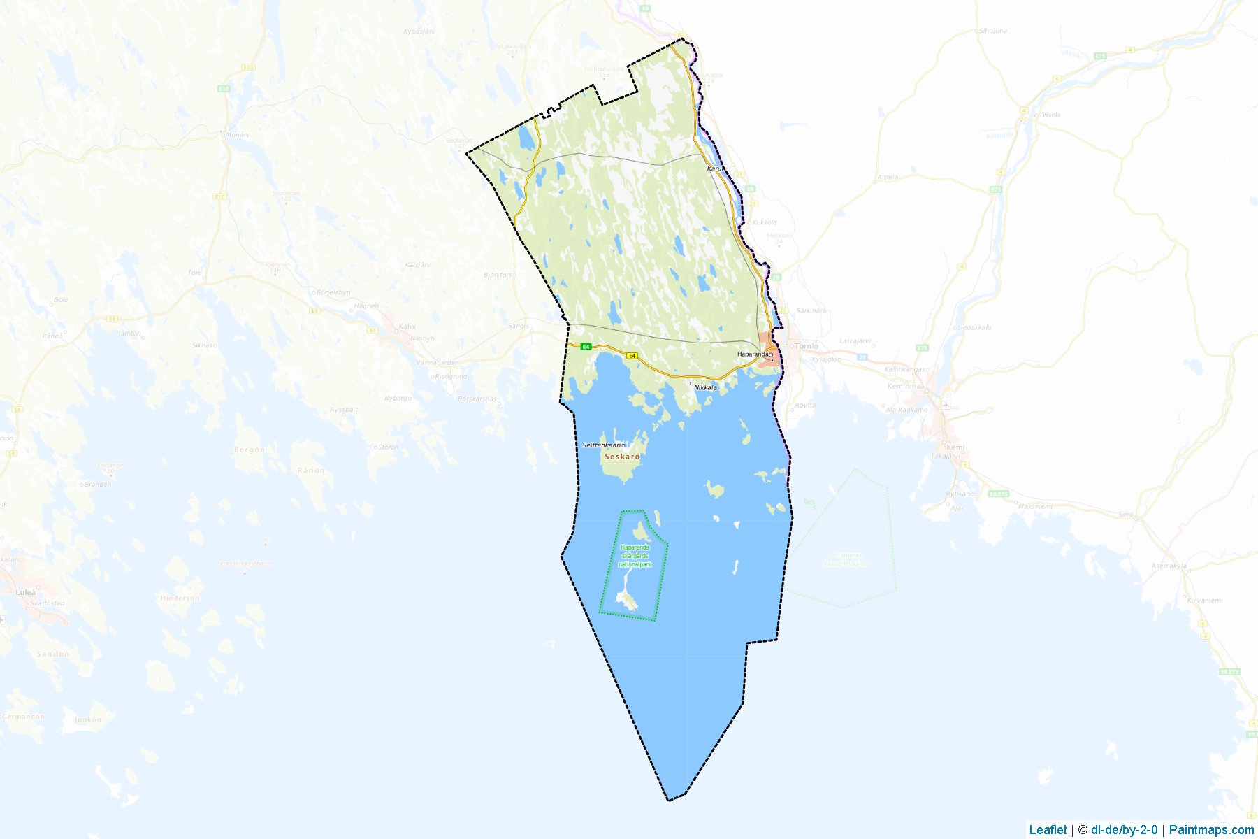 Haparanda (Norrbotten) Map Cropping Samples-1