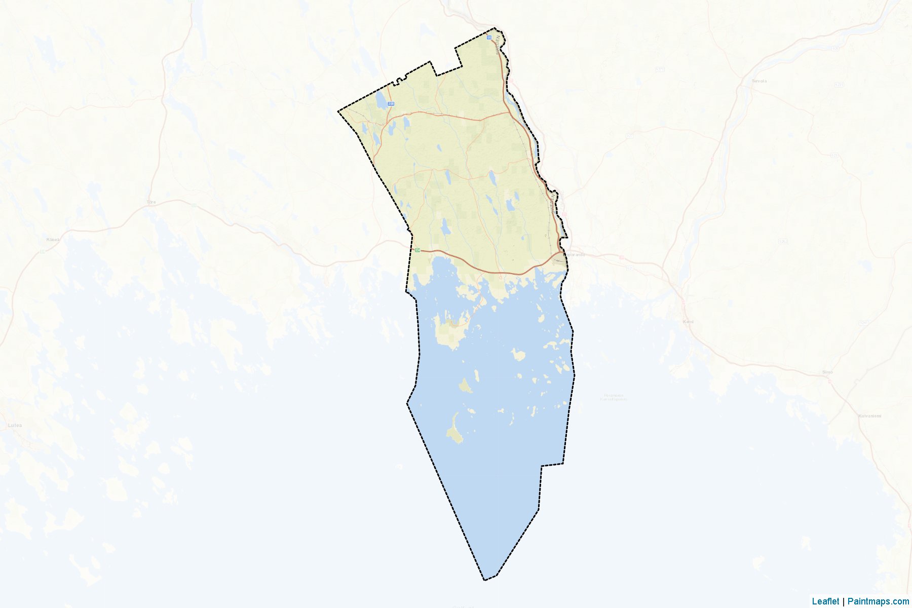 Haparanda (Norrbotten) Map Cropping Samples-2