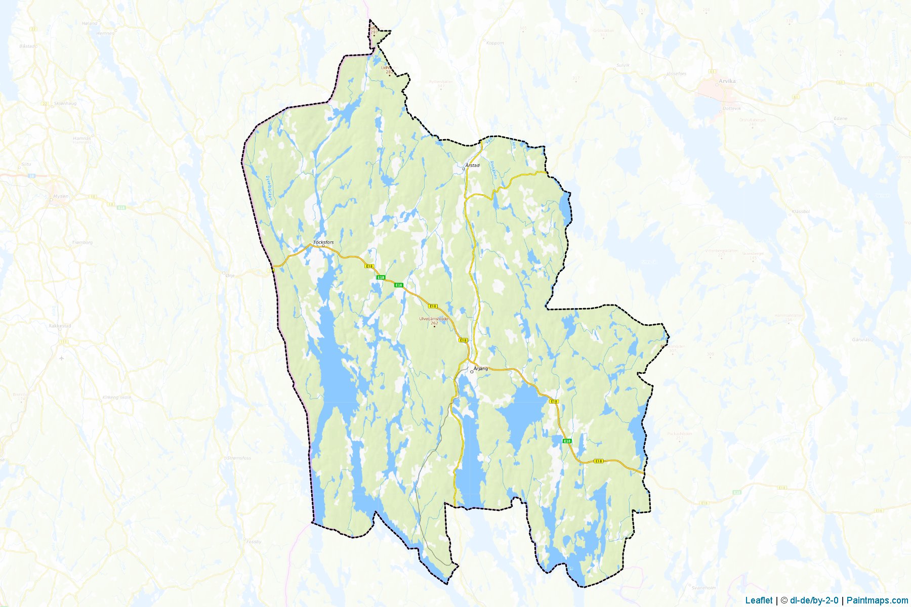 Arjang (Varmland) Map Cropping Samples-1