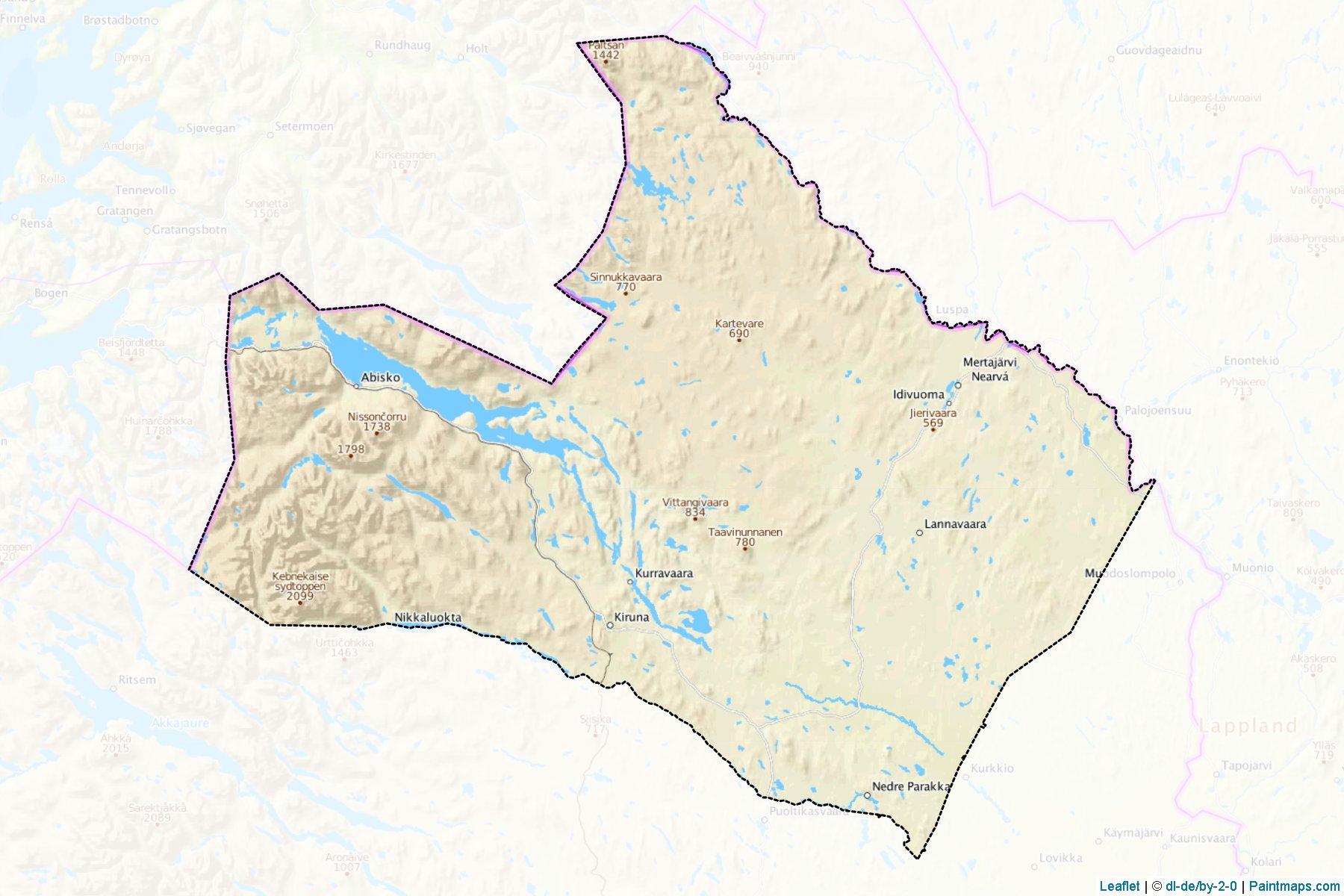 Kiruna (Norrbotten) Map Cropping Samples-1